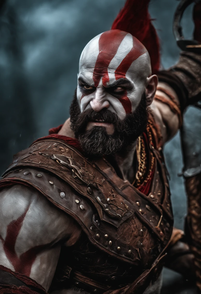 《the god of war》Kratos in the black suit