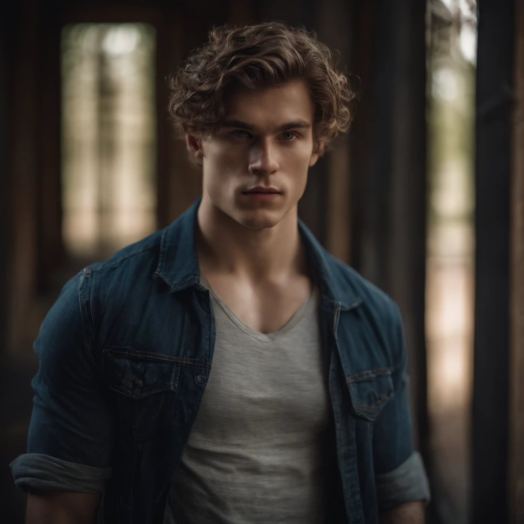 PALE SKIN portrait of a MEN 22 YEAR OLD,SIX PACK ABS,, natural skin textures and lines, lbeautiful eyes, highly detailed light, amazing hair,,