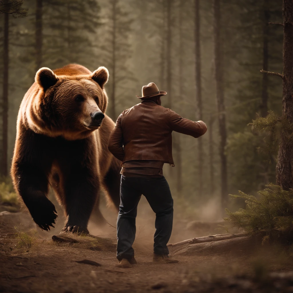 Steve harvey fighting a bear