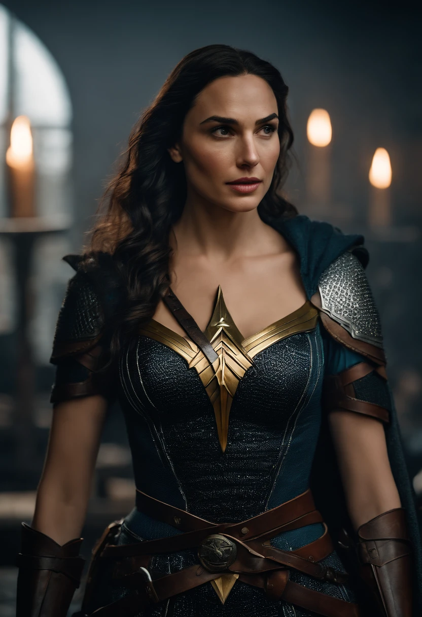 Gal Gadot, as Witcher, from Witcher 3,,