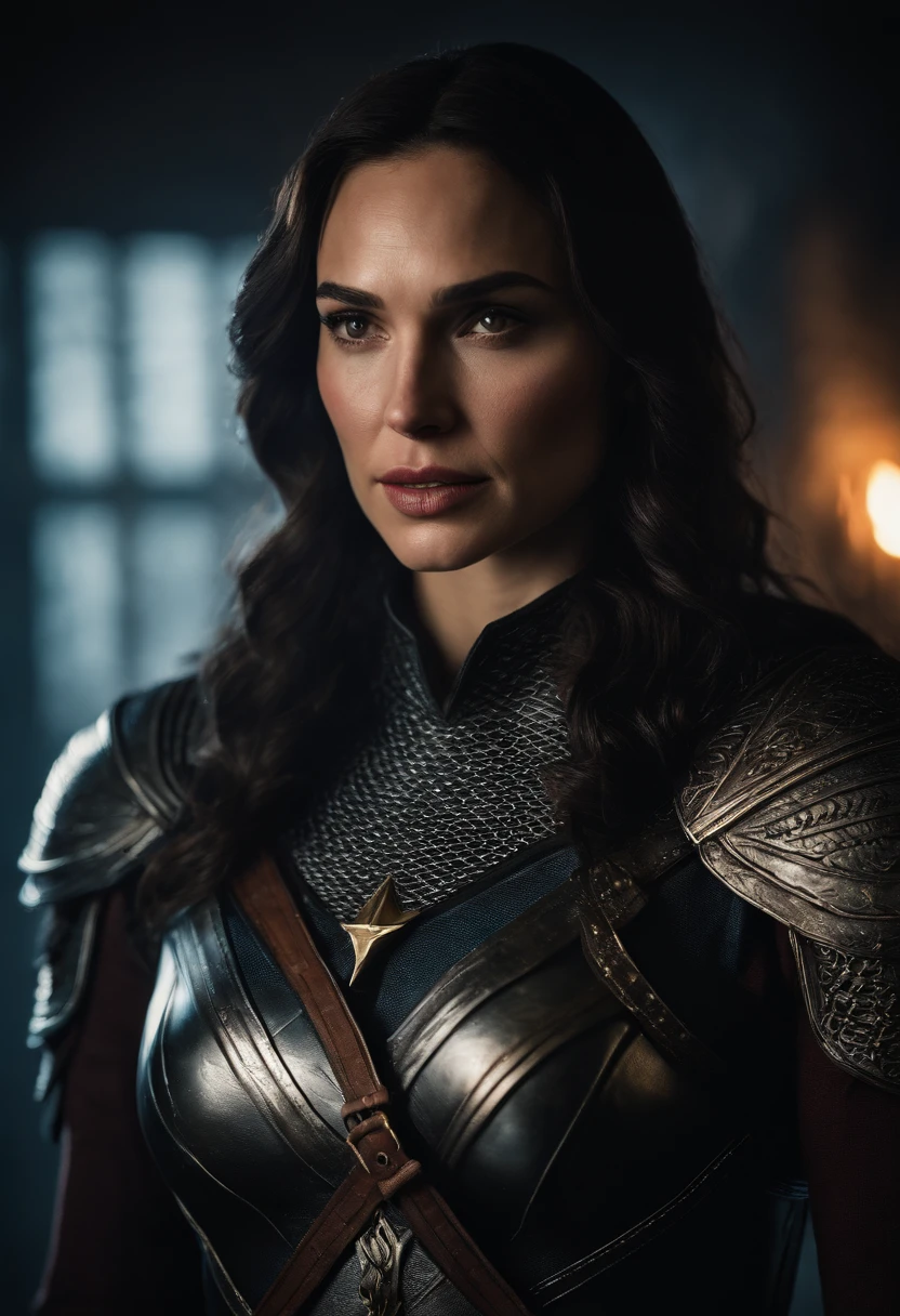 Gal Gadot, as Witcher, from Witcher 3,,