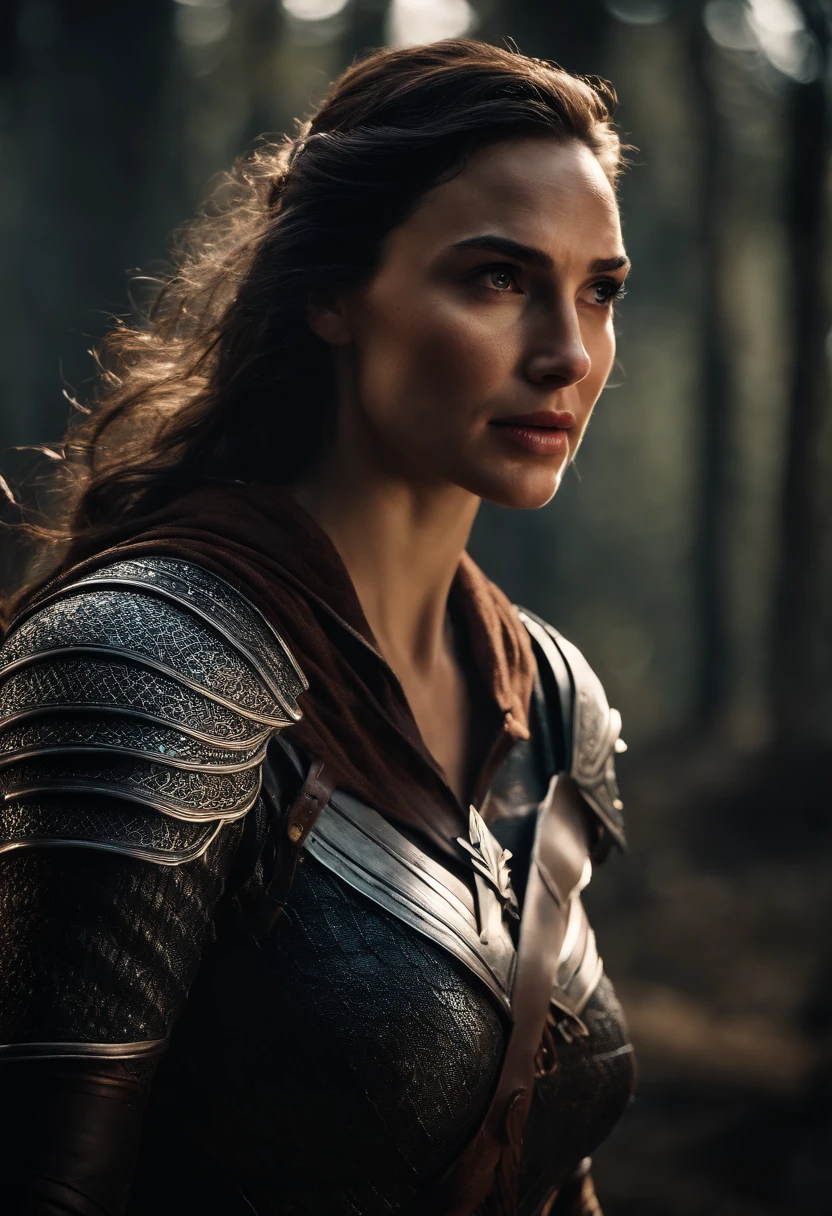 Gal Gadot, as Witcher, from Witcher 3,,