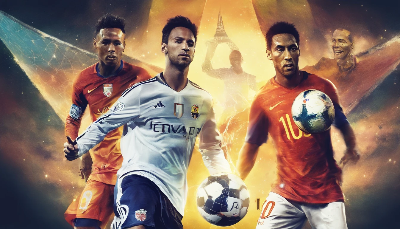messi neymar ronaldo with pele