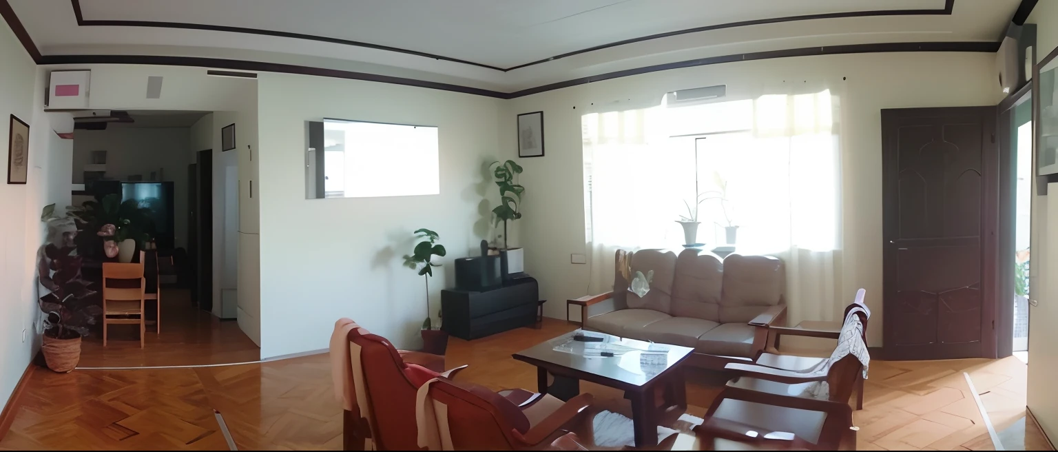 Modern living room with plants aesthetic, minimalistic