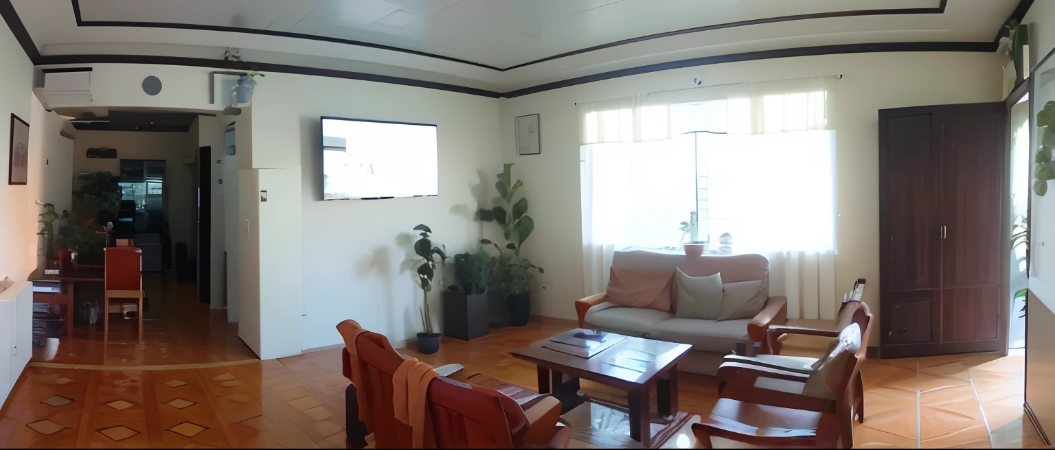 Modern living room with plants aesthetic, minimalistic