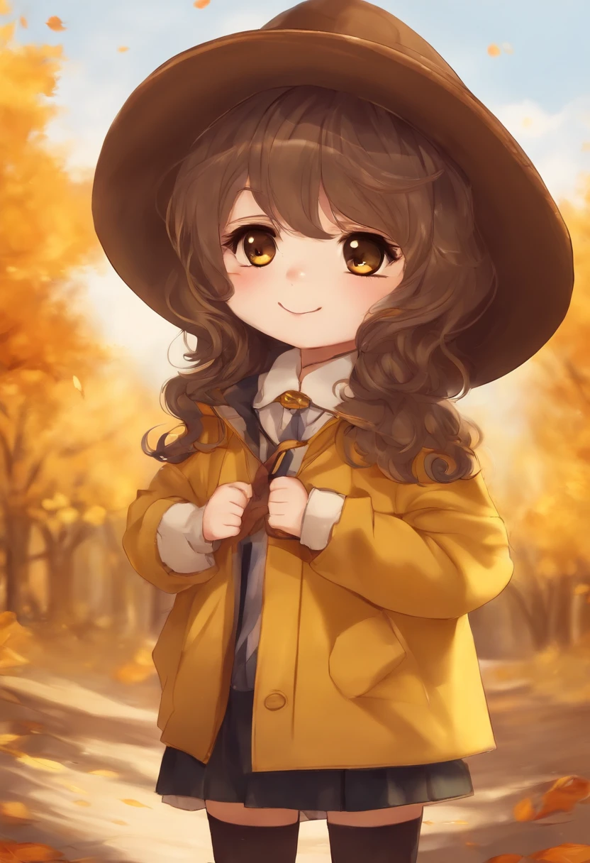 Anime chibi rubio alegre, cabello amarillo, little guy, anime, anime estilo chibi, feliz, autumn, cabello de color amarillo