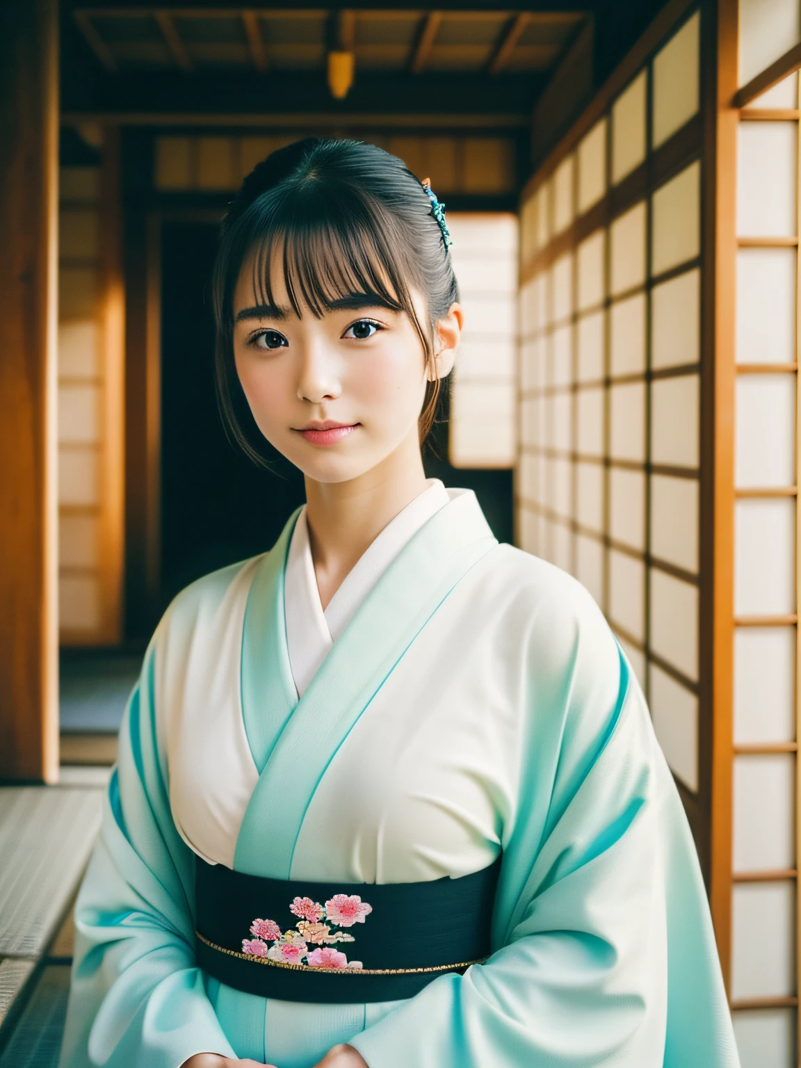 Pretty girl in Japan、20yr old、Kimono