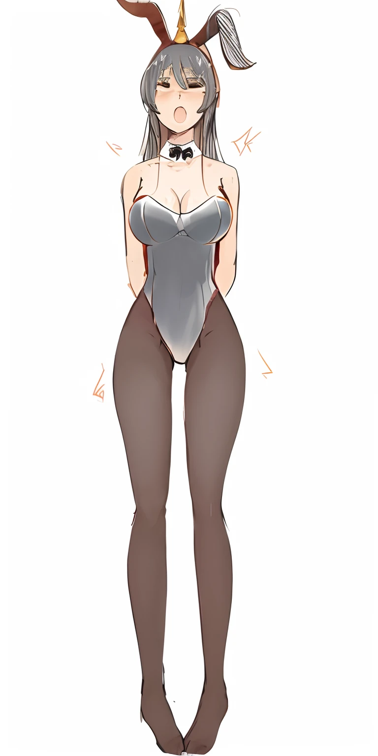 Anime girl with horns on her head and bra top, realistic shaded perfect body, full length image, Full Character Body, full - body!, The whole body is very detailed, full body portrait of a short!, oppai proportions, thicc, full body photos, character is in her natural pose, Perfectly shaded body, Various full-length view, Complete body information