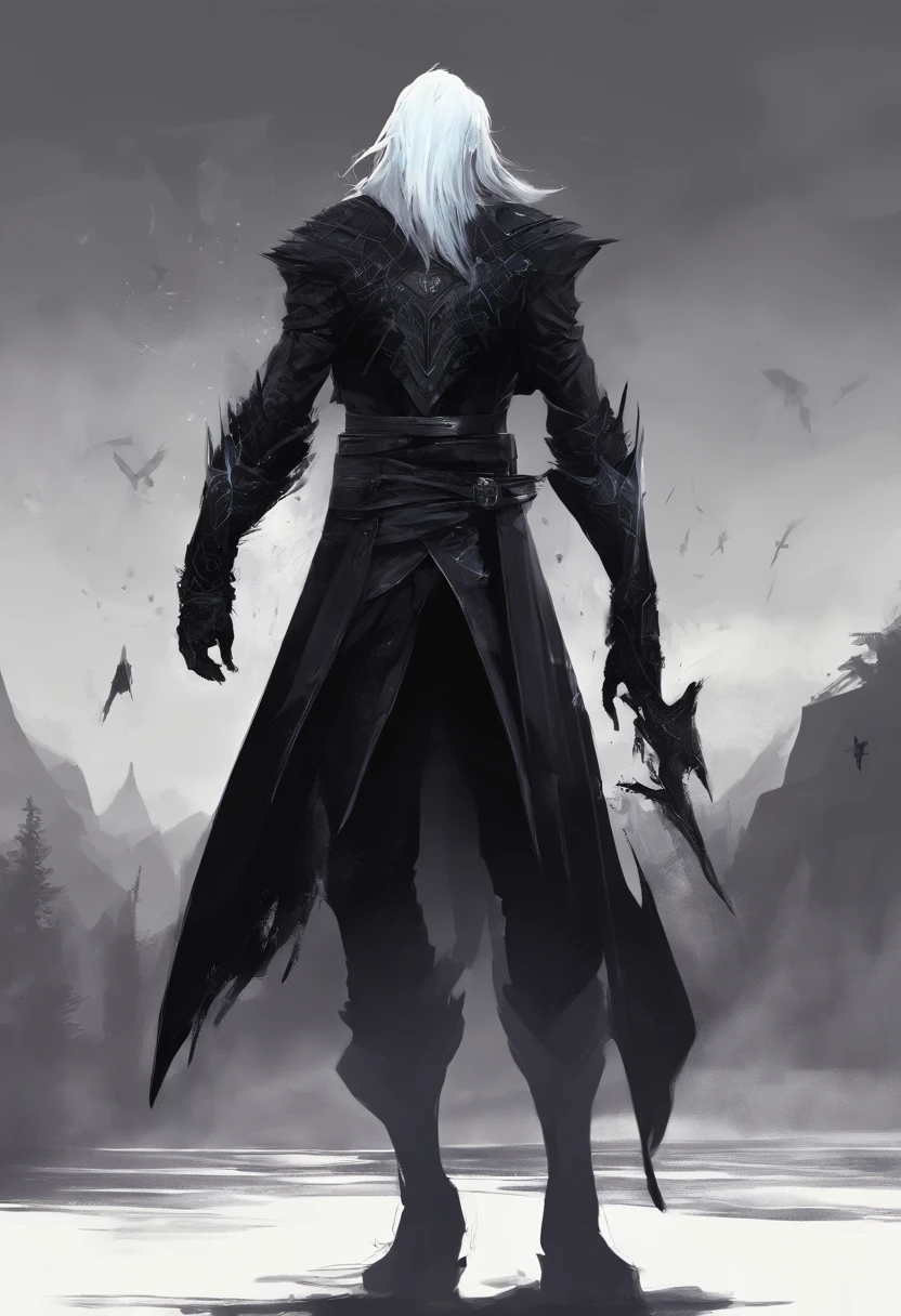 Drow, wearing a Jet Black Waistcoat, darkness all around, things lurking in the dark, masterpiece, best quality