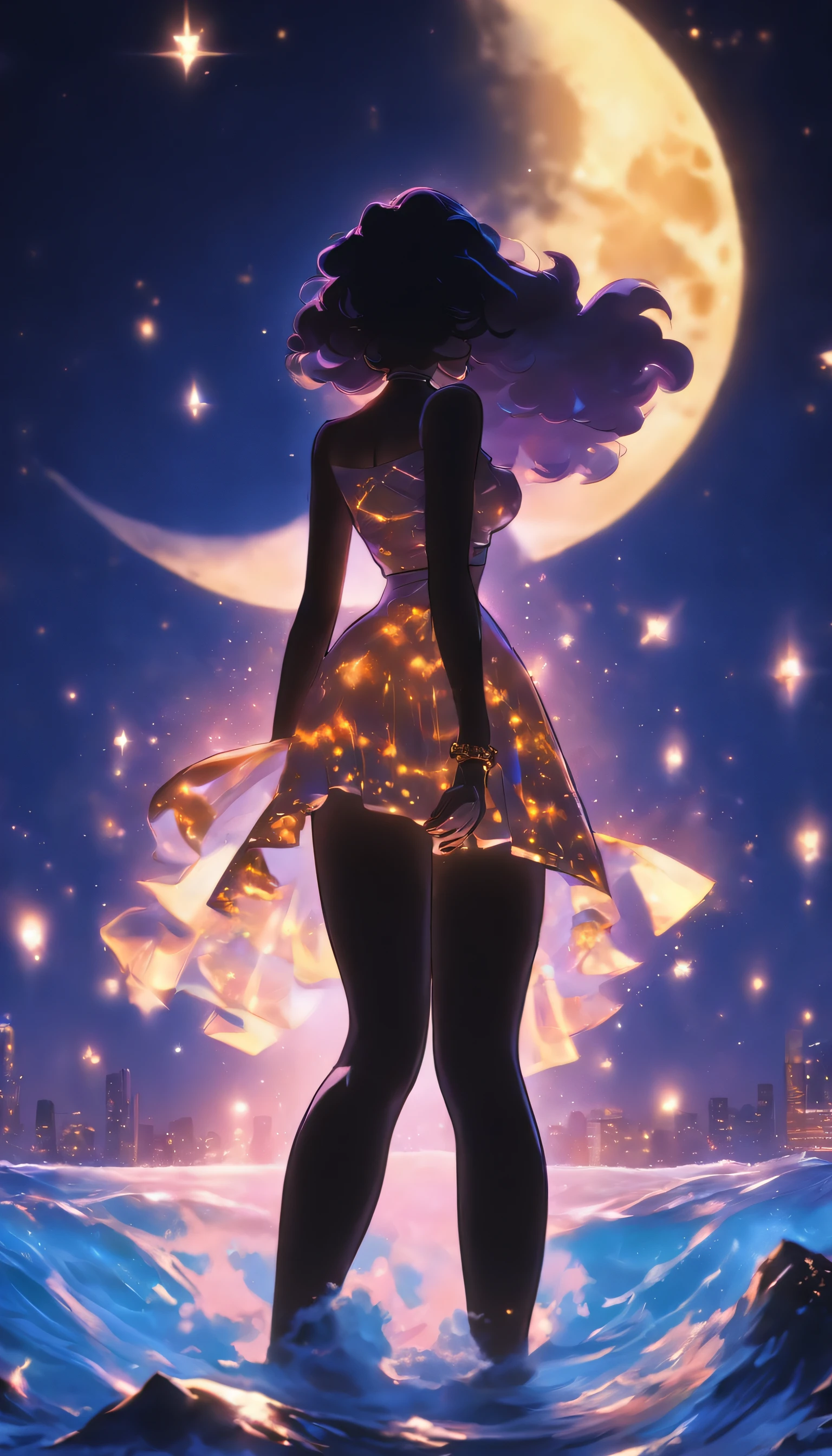 (Silhouette art,best quality,top quality,masterpiece,4k,)(fashion models),necklace,choker,collar,
(((arte em papel cortado,A world where only black exists:1.2),
(style of 90s retro image,classical,causal),1lady,Solo,slim body,perfect female shape,epic quality,elegant and beautiful,(kneeling up,)
(profile:1.2),ray tracing,movie level lighting,Cinematic storyboard,high heels,Moonlight,The moon behind,beautiful thighs,thin thighs,Delicate legs,beautiful legs,sexy legs,long legs)),Slender,
sunder
(Dark moon)
white skin humans,caucasus,under water,fantastic fire sparks