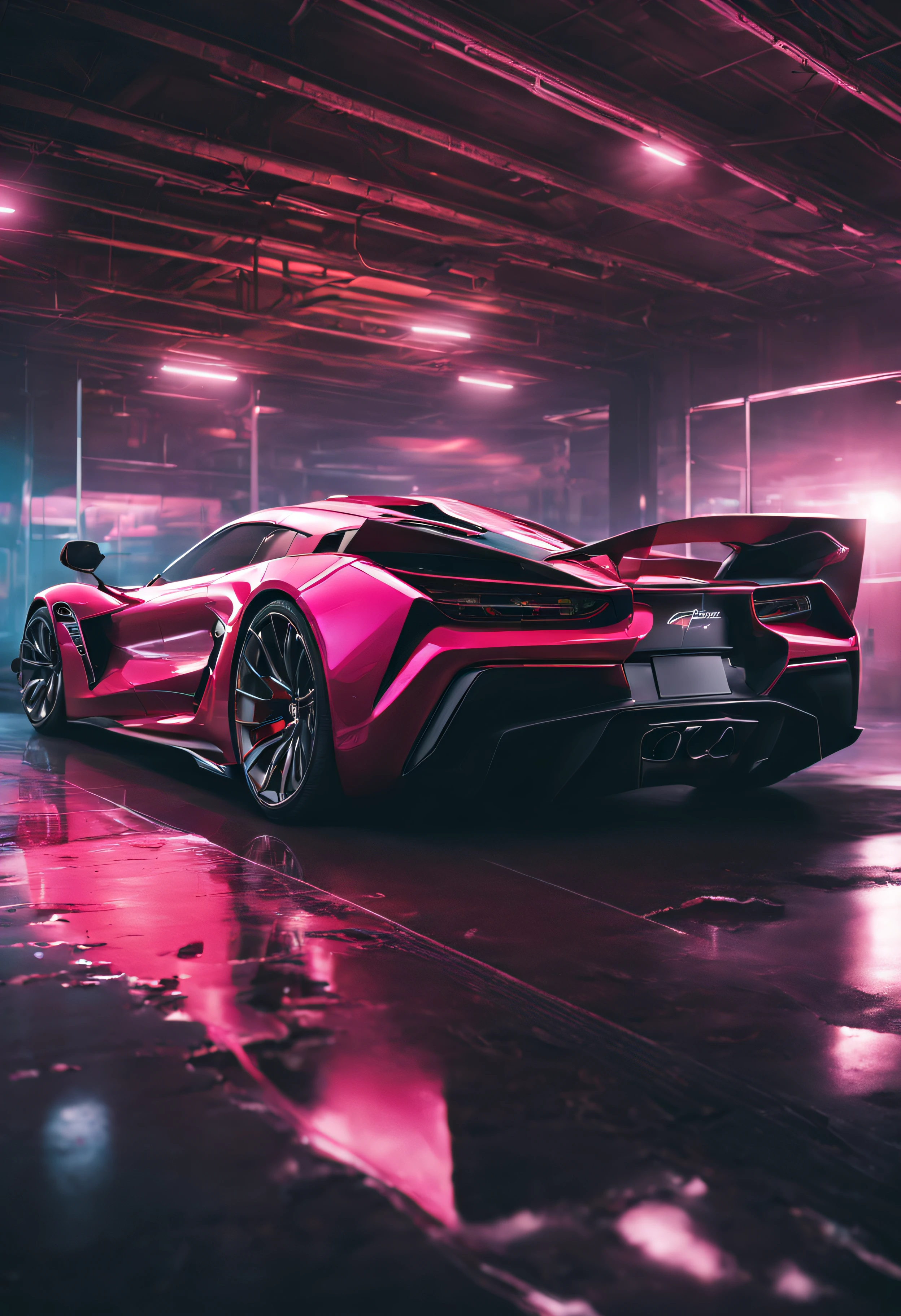best quality,4k,8k,highres,masterpiece:1.2),ultra-detailed,highly realistic, HDR, studio lighting, (breathtaking,awe-inspiring:1.1) aerial view of a sensational, mind-blowing supercar. The main subject of the image is the “Corvette Z06", a highly detailed and meticulously crafted luxury vehicle. The car is rendered at an astounding 8k resolution, showcasing every intricate detail of its sleek and aerodynamic design. The metallic body of the car reflects the surrounding light, giving it a glossy and polished appearance. Underneath the car, there are vibrant underglow lights that illuminate the ground, creating a mesmerizing and futuristic vibe. These lights, in contrasting colors, add an element of uniqueness and style to the overall composition. Surrounding the supercar is a tropical paradise, with lush greenery and an abundance of exotic plants. The background features a delicate but vibrant color palette, with hues of emerald, turquoise, and vibrant pinks. The image captures the essence of a tropical paradise, transporting the viewer to a serene and idyllic setting. In addition to the natural beauty of the tropical landscape, there are neon psychedelic lights scattered throughout the scene. These lights create a surreal and enchanting atmosphere, casting a vibrant glow on the surroundings. The image is of the highest quality, with crisp details and flawless rendering. The level of realism is unparalleled, with every texture and reflection meticulously recreated. The lighting effects, achieved through professional studio lighting techniques, enhance the overall visual impact and add depth to the image. For this masterpiece, the artist has combined elements of photorealism and fantasy, creating a truly awe-inspiring work of art. The vivid colors, sharp focus, and extreme attention to detail make this image a standout example of automotive artwork. Overall, the prompt describes an ultra-detailed, high-resolution image of the Devel Sixteen, a luxurious super