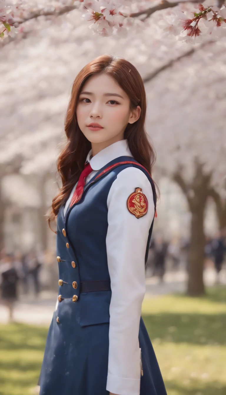 (Masterpiece, photo-realistic:1.4), (closeup shot:1.3), (English high school students:1.3), (Rentrez chez vous au coucher du soleil:1.3), (Uniforme scolaire bleu et blanc:1.4), (coiffure undercut:1.3), (Yeux bicolores brillants:1.4), (Backpack on the shoulder:1.2), (Stroll through the park where cherry blossoms bloom:1.2), (Regard charmant et innocent:1.3), (Peaceful and warm sunset lights:1.2), (Captured Uniform Details:1.3), (Cherry blossom petals rustling in the breeze:1.2), (Un rougissement subtil sur les joues:1.2), (Youthful charm:1.2), (Beautifully styled hair:1.3), (yeux expressifs,Shine with excitement:1.2), (Peaceful and charming atmosphere:1.2), (Perfectly captures emotion and details:1.2), cinematic, hyper-detailed, Insane details, beautifully color-graded, Moteur illusoire, degrees of freedom, Hyper-resolution, Megapixel, lighting cinematic, anti-aliasing, FKAA, TXAA, RTX, SSAO, post-traitement, Postproduction, Mappage des tons, ..CGI, VFX, SFX, insanely detailed and intricate, hyper-maximaliste, Ultra photo realsisim, volumetic, photoreallistic, The ultra-realistic, Ultra-detailed, Intricate details, 8k, super detailed, Couleur, Volumetric lightning, Hdr, Realstic, Moteur illusoire, 16k, mise au point nette, Rendu octane --v testp
