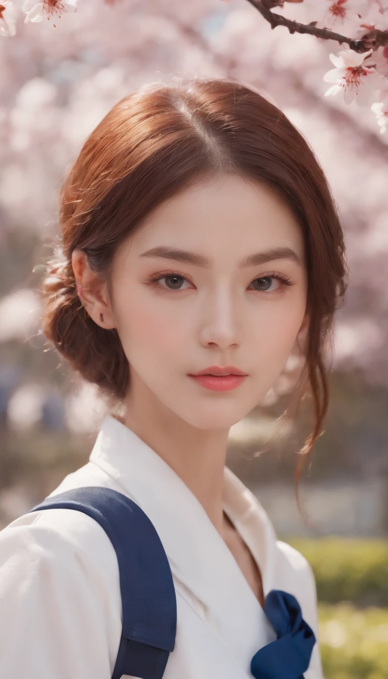 (Masterpiece, photo-realistic:1.4), (closeup shot:1.3), (English high school students:1.3), (Rentrez chez vous au coucher du soleil:1.3), (Uniforme scolaire bleu et blanc:1.4), (coiffure undercut:1.3), (Yeux bicolores brillants:1.4), (Backpack on the shoulder:1.2), (Stroll through the park where cherry blossoms bloom:1.2), (Regard charmant et innocent:1.3), (Peaceful and warm sunset lights:1.2), (Captured Uniform Details:1.3), (Cherry blossom petals rustling in the breeze:1.2), (Un rougissement subtil sur les joues:1.2), (Youthful charm:1.2), (Beautifully styled hair:1.3), (yeux expressifs,Shine with excitement:1.2), (Peaceful and charming atmosphere:1.2), (Perfectly captures emotion and details:1.2), cinematic, hyper-detailed, Insane details, beautifully color-graded, Moteur illusoire, degrees of freedom, Hyper-resolution, Megapixel, lighting cinematic, anti-aliasing, FKAA, TXAA, RTX, SSAO, post-traitement, Postproduction, Mappage des tons, ..CGI, VFX, SFX, insanely detailed and intricate, hyper-maximaliste, Ultra photo realsisim, volumetic, photoreallistic, The ultra-realistic, Ultra-detailed, Intricate details, 8k, super detailed, Couleur, Volumetric lightning, Hdr, Realstic, Moteur illusoire, 16k, mise au point nette, Rendu octane --v testp