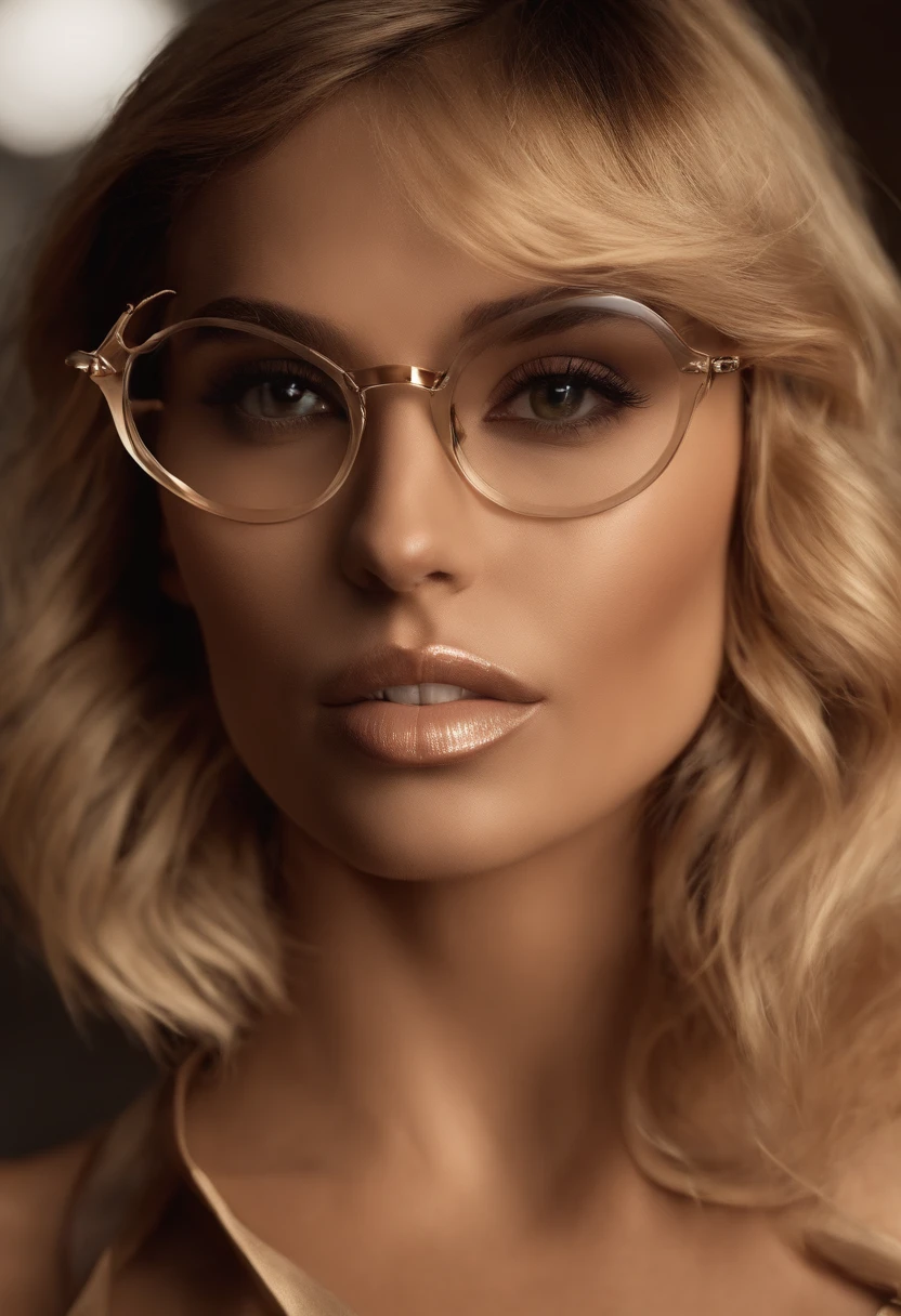 (Masterpiece, Best quality), Young women, shapely, Latin america, Light brown eyes,    round jaw, Unique cheeks, Unique forehead, Square face shape，Angular shape of the lower jaw, Elegant arched feet,  , Sandy blonde hair slim bangs, Rage wears cobalt honeycomb ruffled hem pants, Caramel polyester Aubrey necklace at top, espadrilles, hair pin, Ski goggles and, Stand with your hands in front, Suggested submission,Translucent