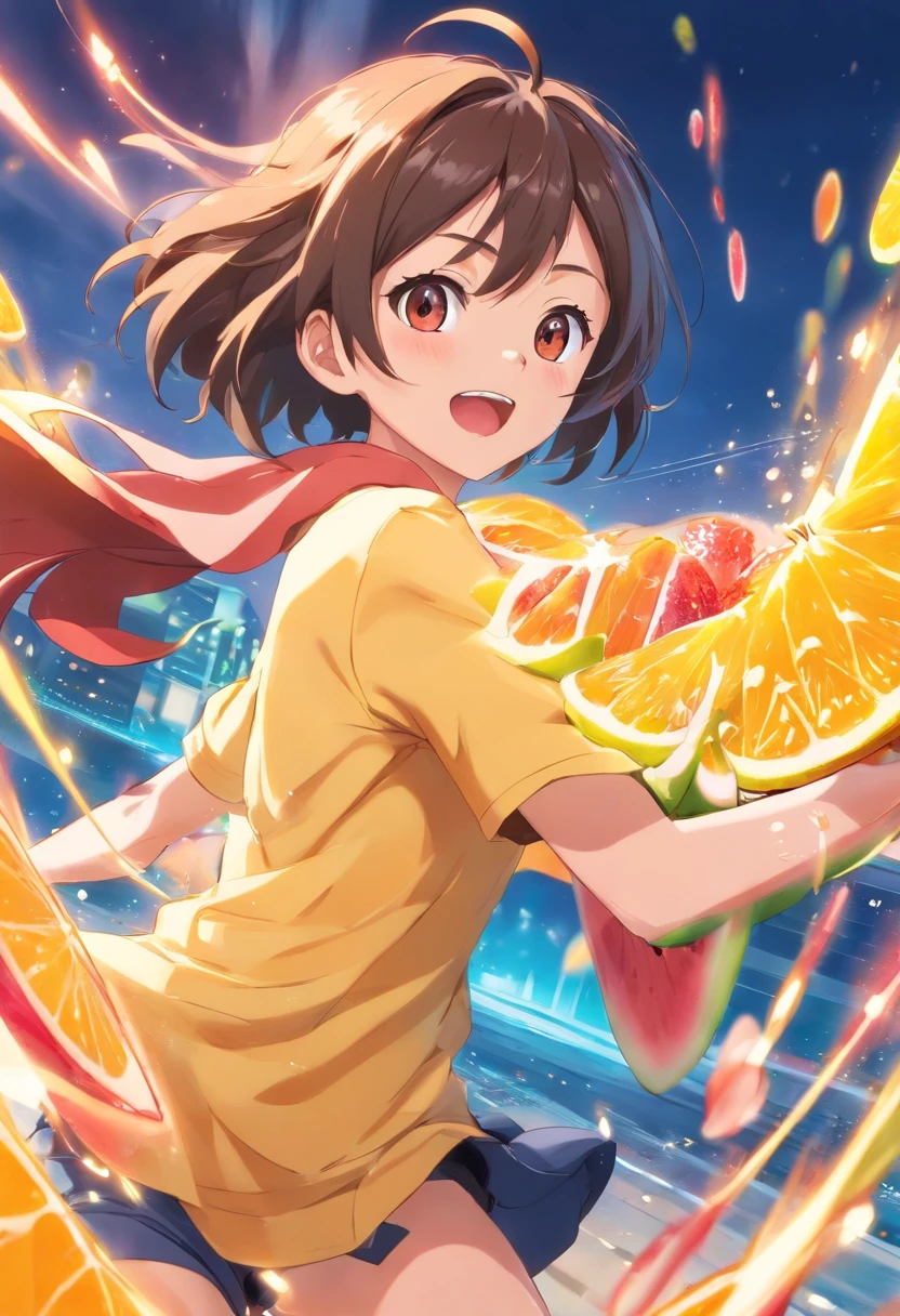 (best quality,highres:1.2),ultra-detailed,(realistic:1.37),Gomo-Gomo-No-Mu fruit from One Piece,powerful fruit,gum-gum powers,stretched limbs,elastic body,fruit-induced abilities,powerful punches and kicks,flexible movements,enhanced strength and speed,stretchy and bouncy appearance,special ability to deflect attacks,characteristic gum-like texture,durable and resilient,fruit's unique power manifestation,iconic red and yellow colors,shading and highlights to show texture,Japanese manga and anime style