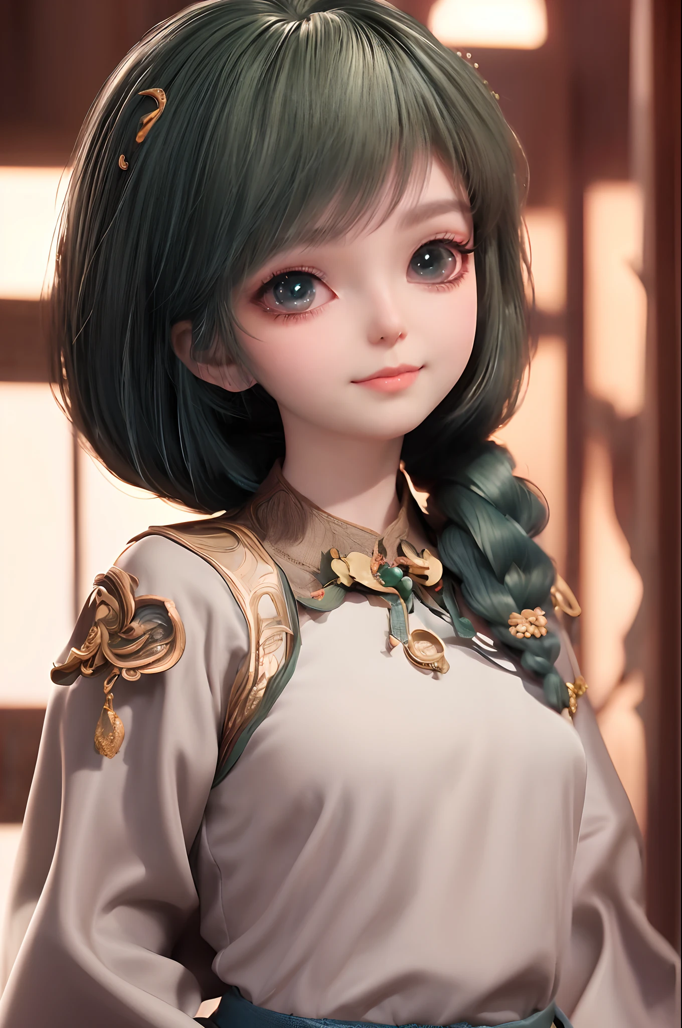 Kizi，年轻，Home，ssmile，delicated face，Elaborate Eyes