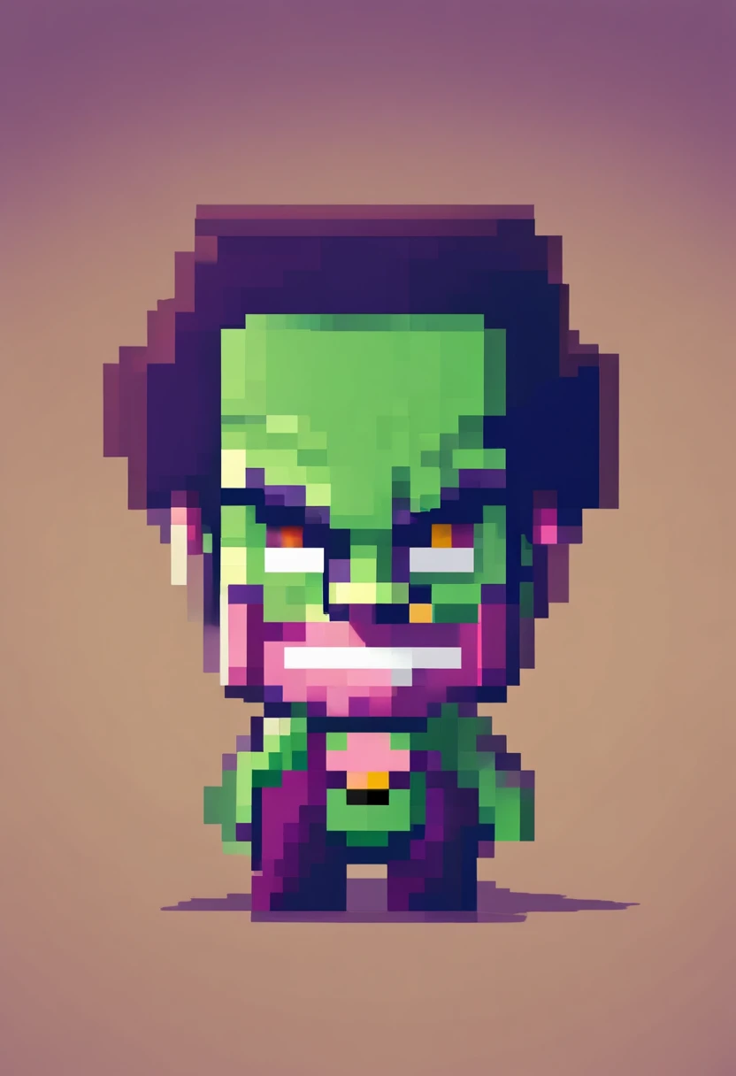 Uma foto do rosto enquadrado do Joker.