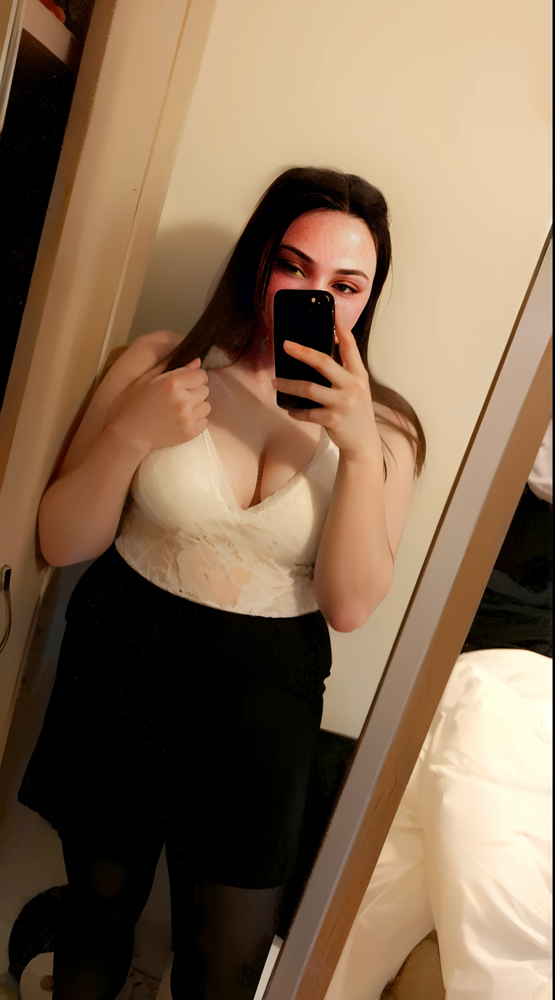 there is a woman taking a selfie in a mirror, 1 8 yo, 18 years old, 2 2 years old, 21 years old, 1 6 years old, 2 3 years old, she is about 2 0 years old, she is about 20 years old, 2 4 year old female model, 2 0 yo, 20yo, 2 0 years old