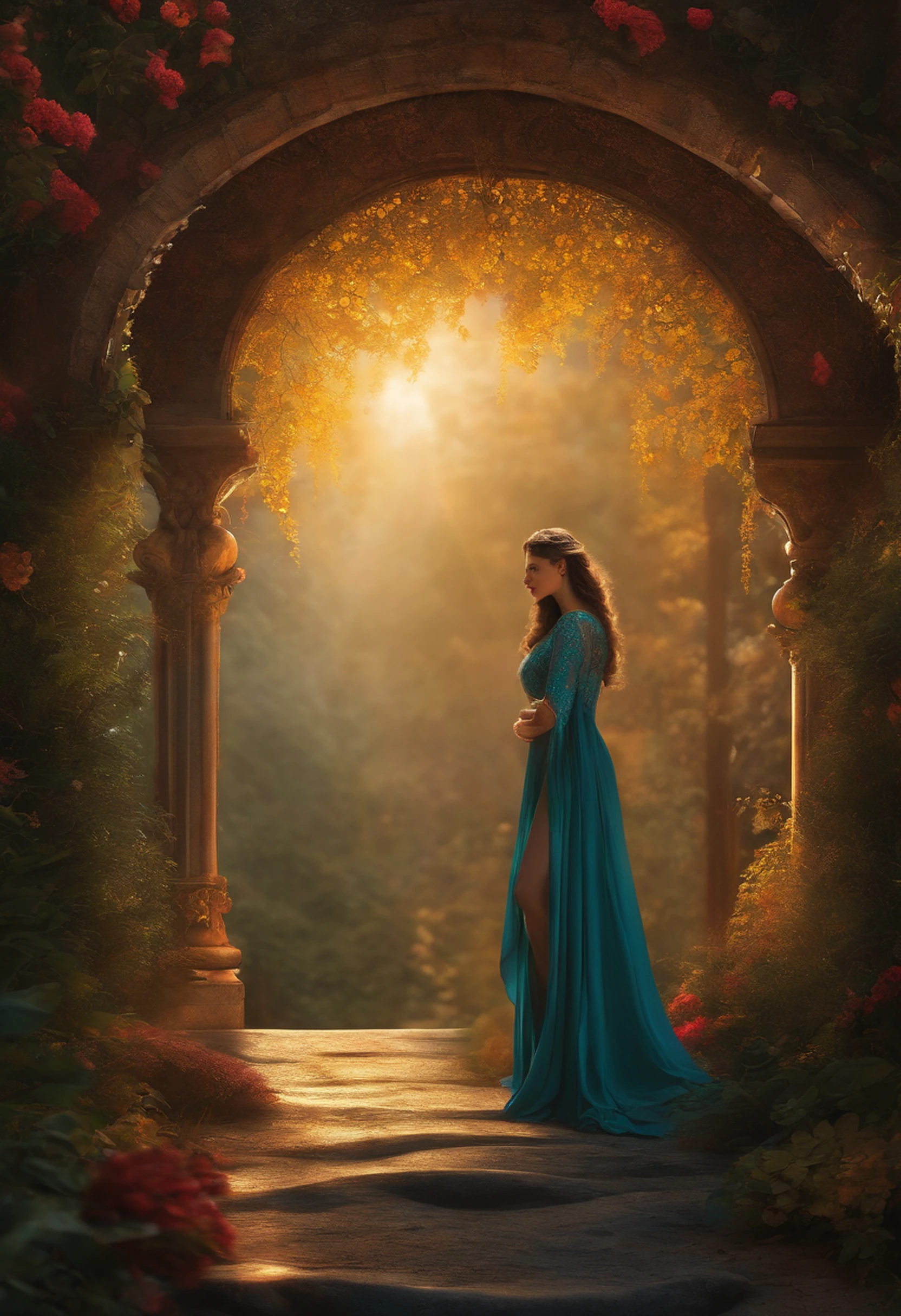 A lua quarto crescente, vibrantes, elegante, Very detailed, Pintura digital, art-station, liso, Clear focus,