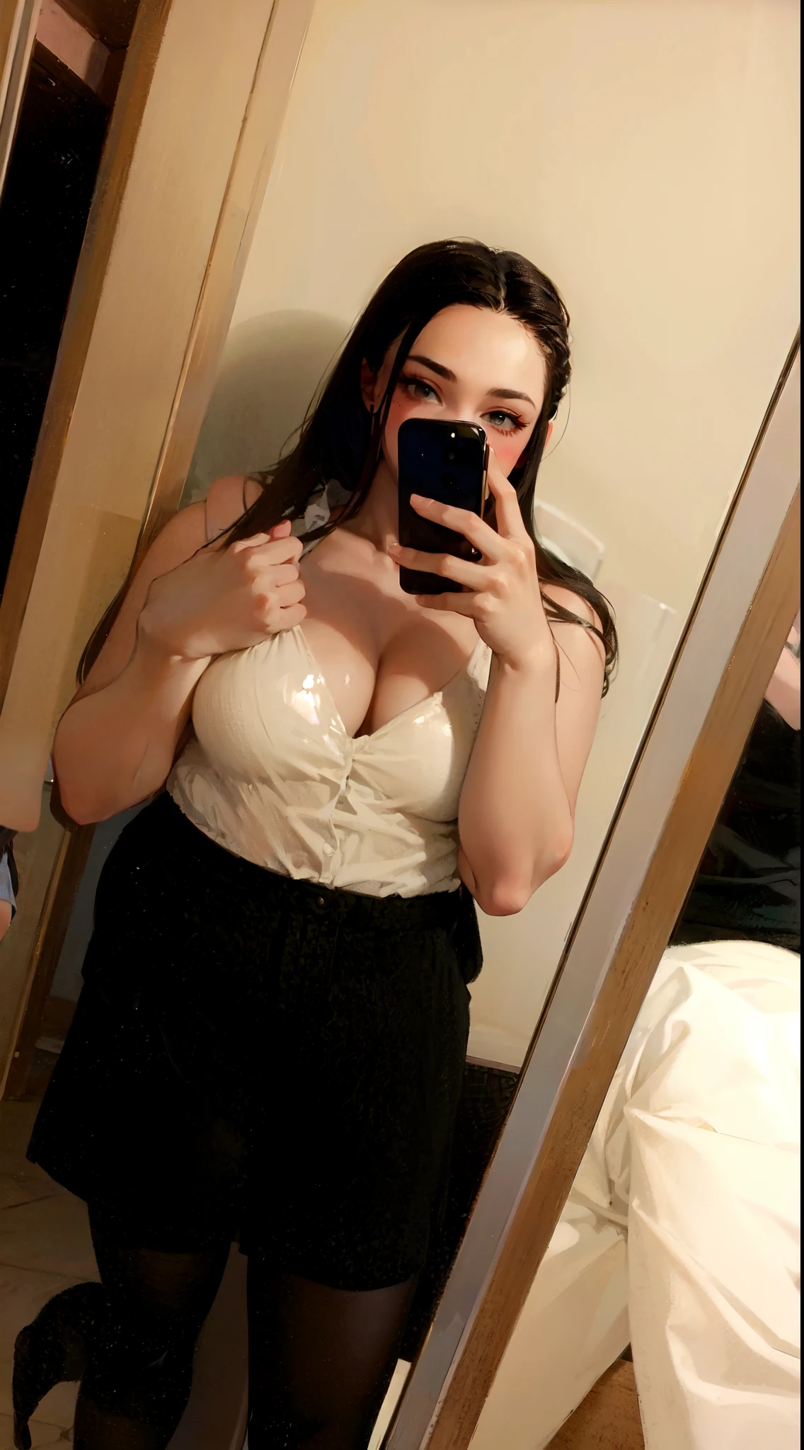 there is a woman taking a selfie in a mirror, 1 8 yo, 18 years old, 2 , 21 years old, 1 6 years old old, she is abrs old, she is about 20 years old, 2 4 year old female model, 2 0 yo, 20yo, 2 0 years old