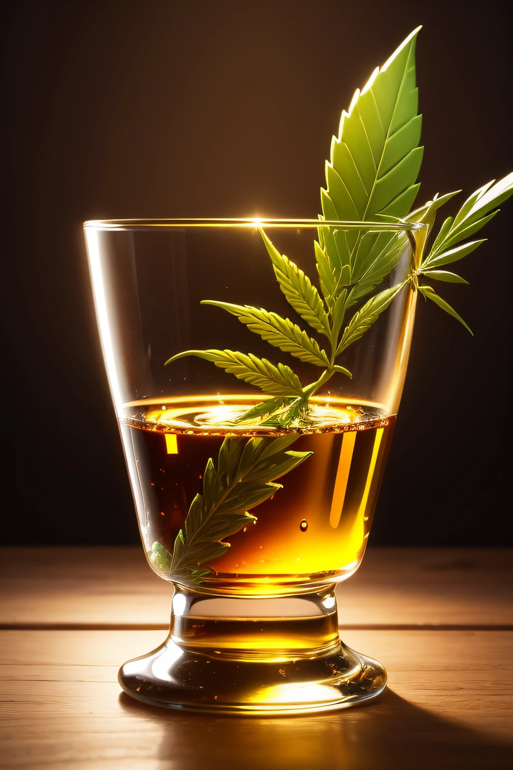 A can of marijuana with a black background