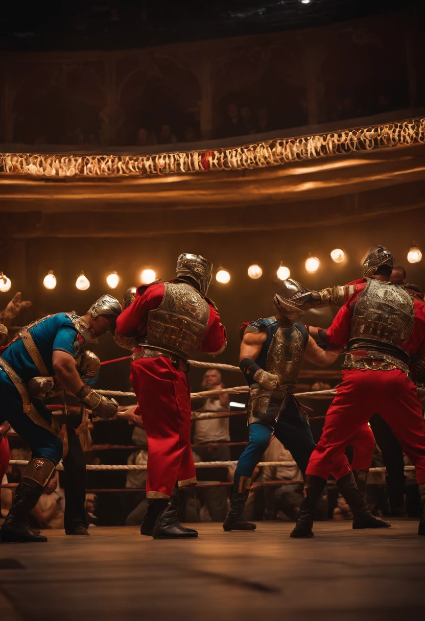 cena de luta, combate de soldados