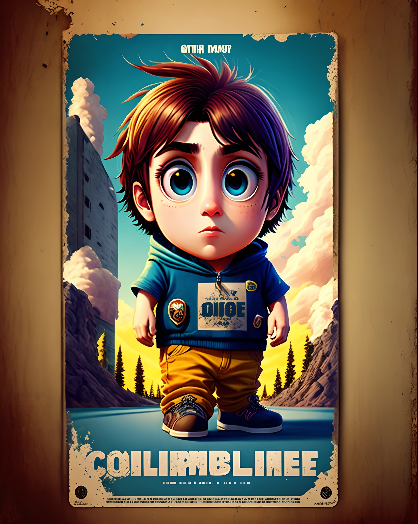 Make a columbine Pixar movie poster