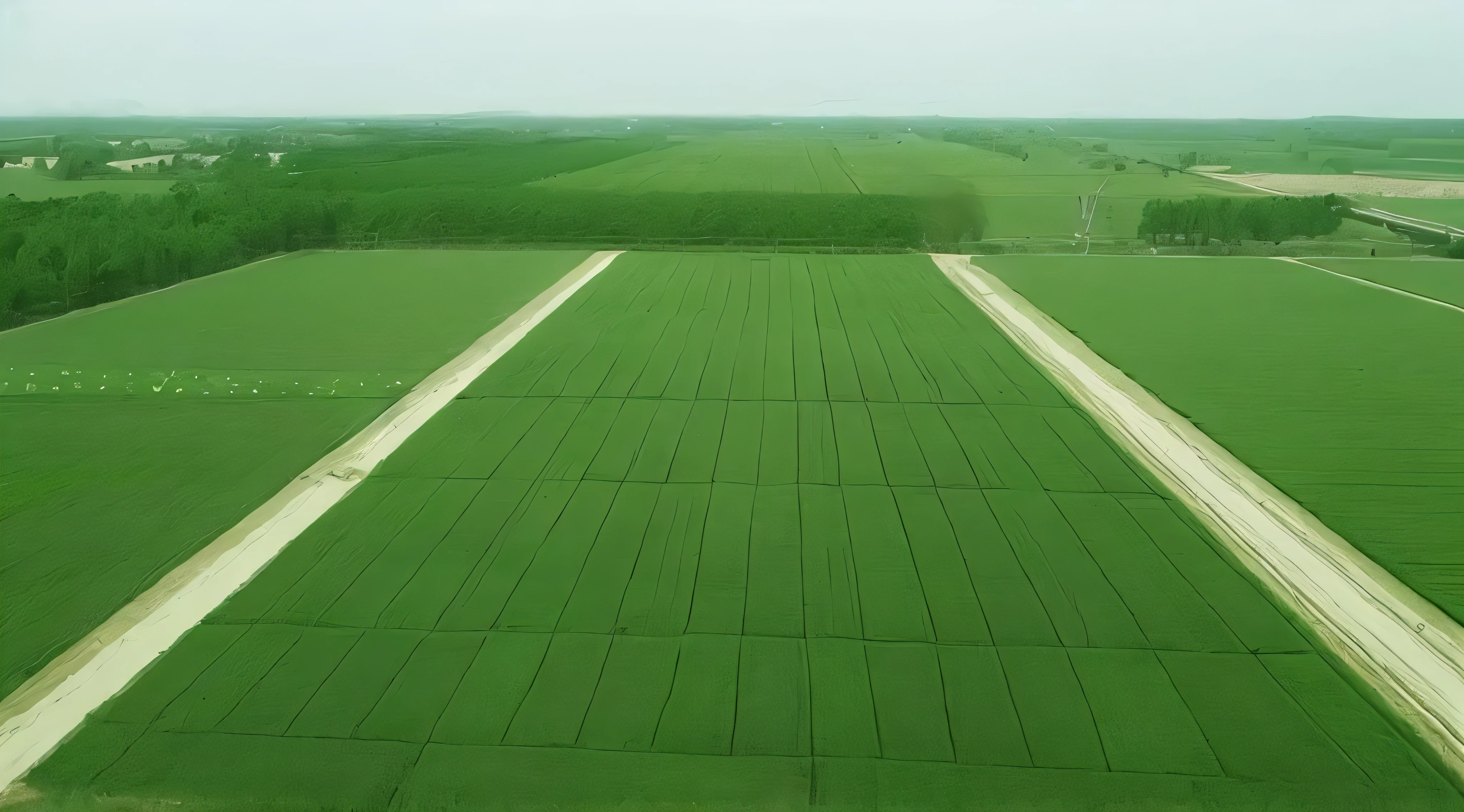 Patches of farmland