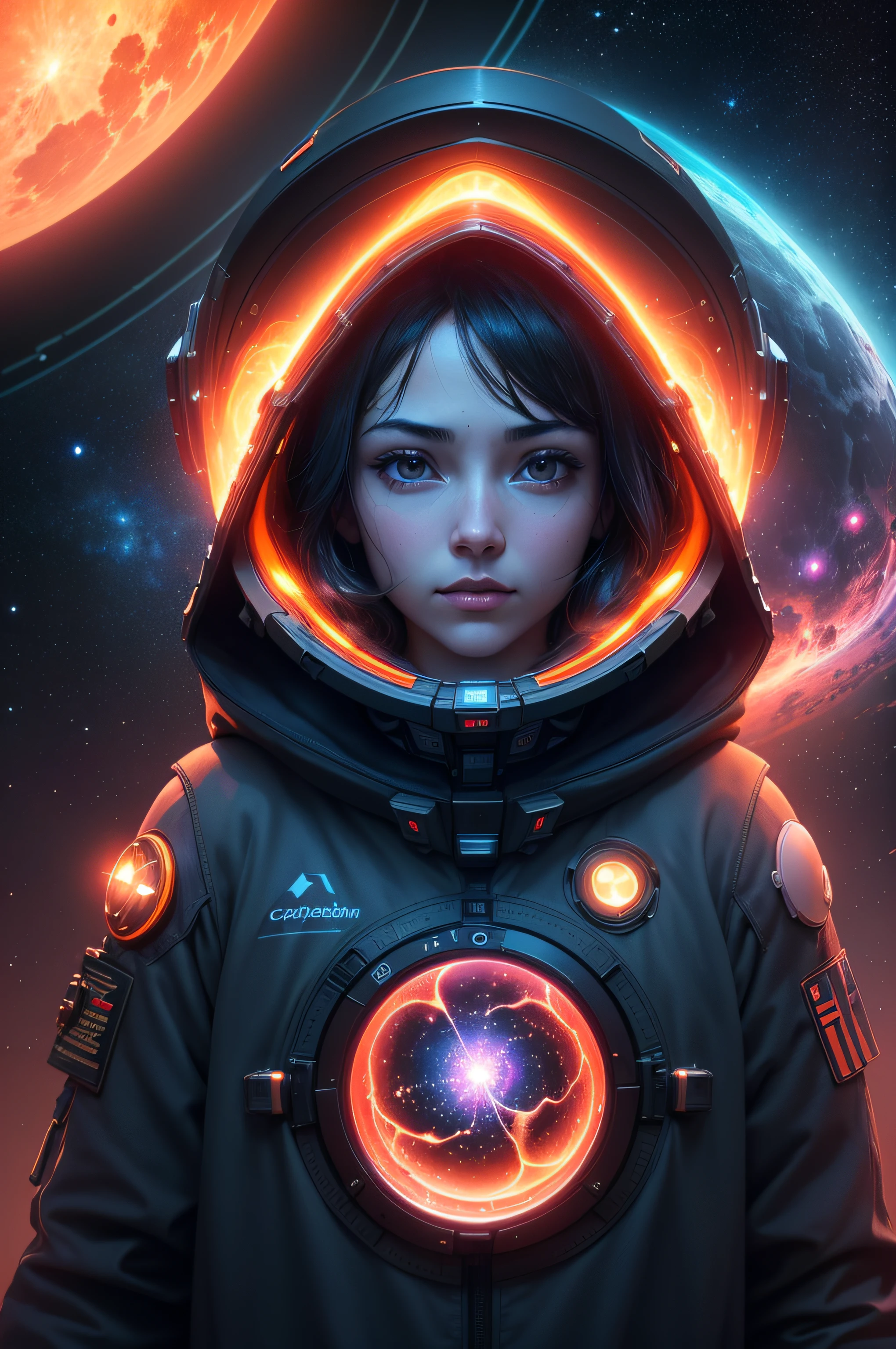 red neural networks in space,(best quality,4k,8k,highres,masterpiece:1.2),ultra-detailed,(realistic,photorealistic,photo-realistic:1.37),illustration,",2D rendering,science fiction,glowing lights,cosmic background,galactic colors,advanced technology,digital art,spaceship,nebula,stars,planets,warping effect,artificial intelligence,computer-generated,hyper-realistic,interstellar exploration,extraterrestrial life,deep space exploration,immersive experience,depth of field,clever composition,vibrant hues,moonlight,cybernetic organisms,stylized,transcendental,abstract patterns,surreal atmosphere,stellar nebulae,dark matter,interdimensional travel,cosmic energy,networked brain,ethereal,cosmic consciousness,intergalactic exploration,cinematic feel,zero gravity sensation,neon lights,awe-inspiring,cosmic landscapes"