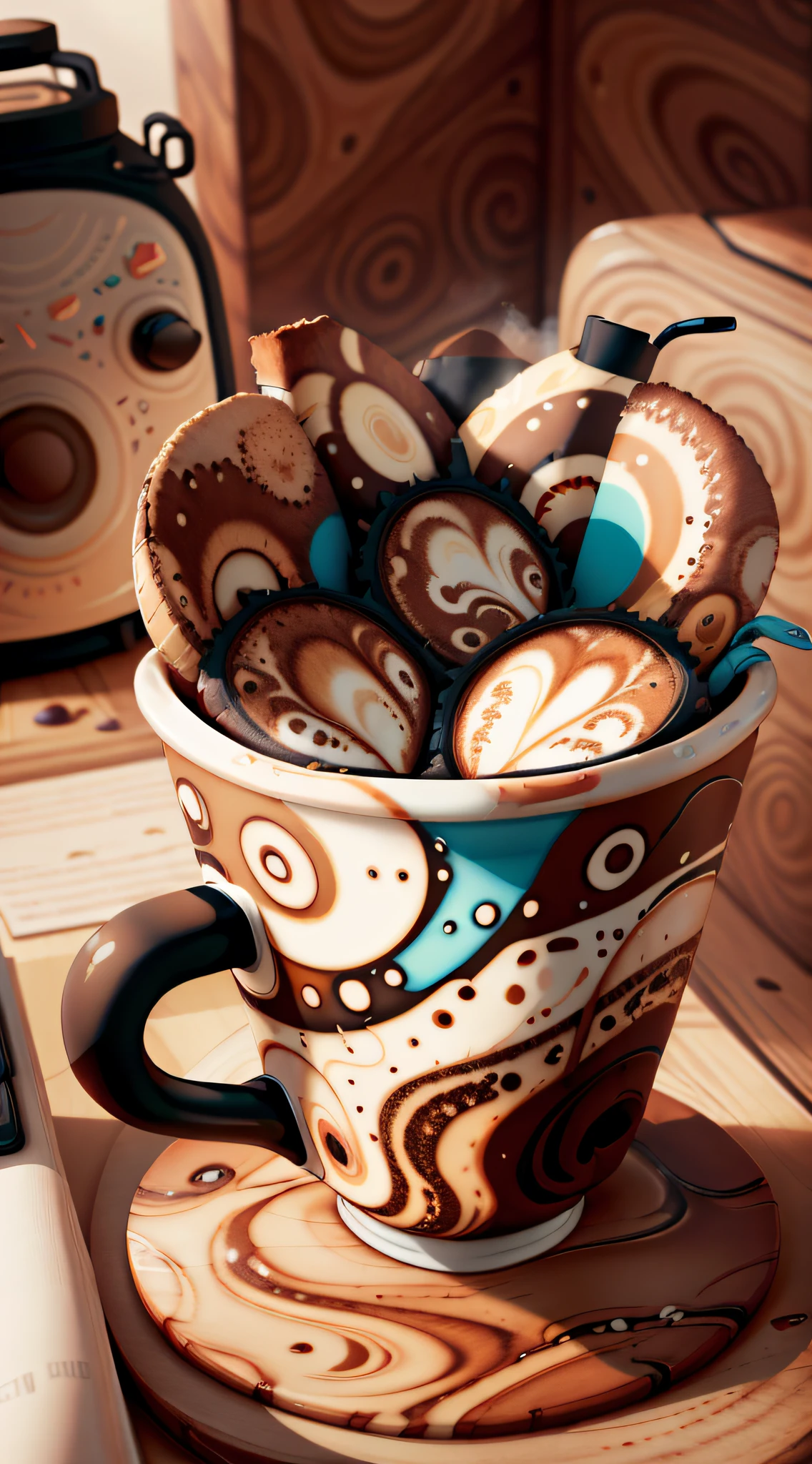 AbstractPattern coffee cup