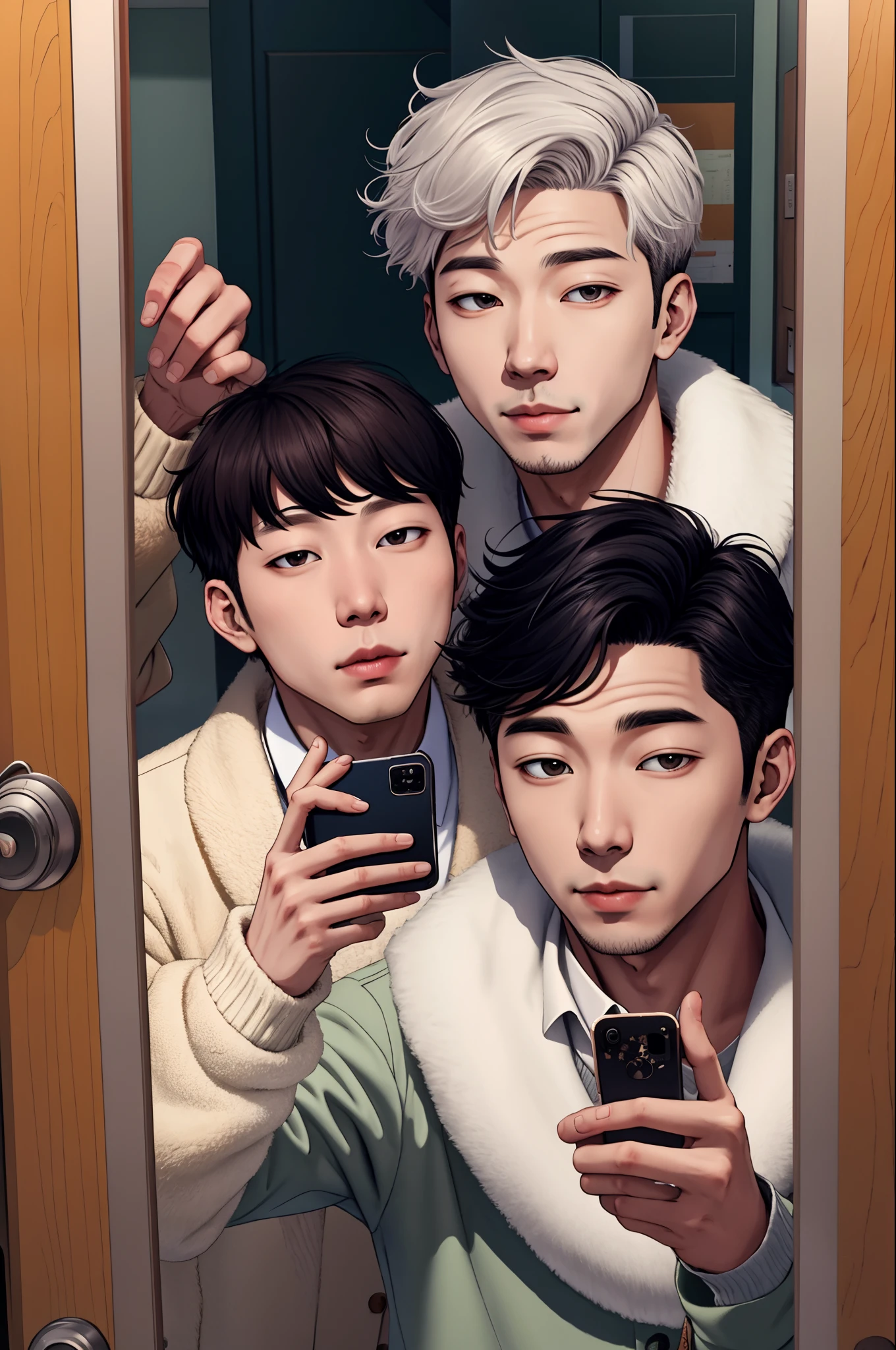 kim namjoon selfie