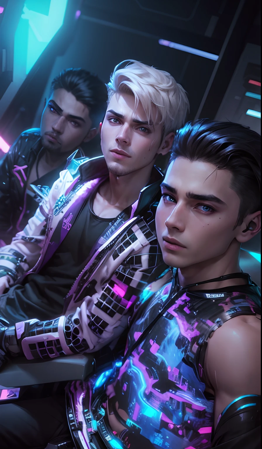 change background cyberpunk handsome boy, realities face, 8k, ultra realities,