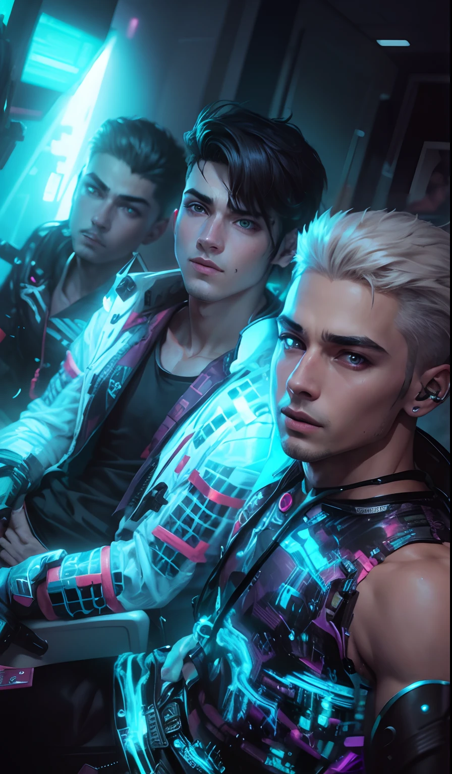 change background cyberpunk handsome boy, realities face, 8k, ultra realities,
