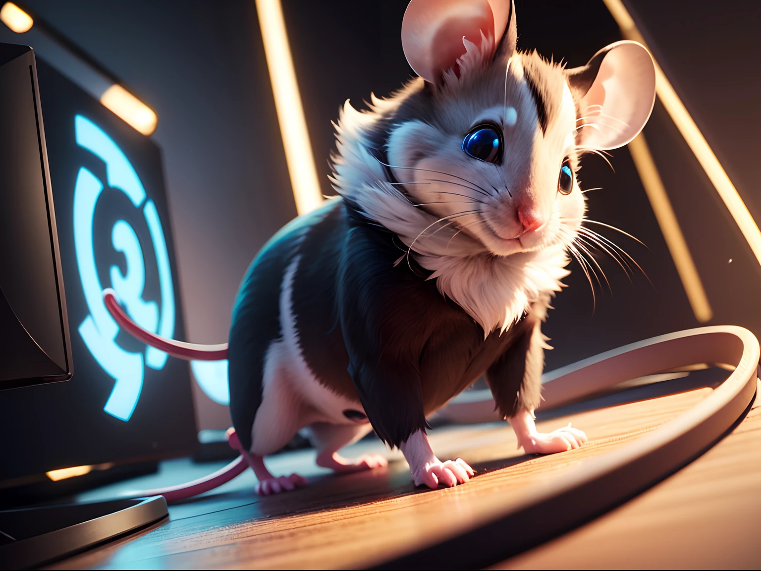 A mouse in vr