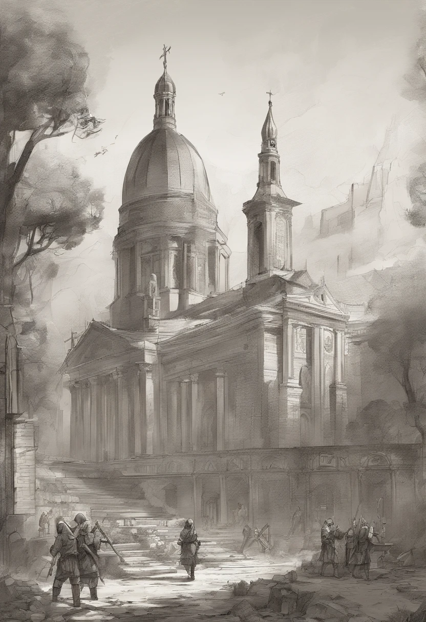 DRAWING A PICTURE of the division of resources in the early church