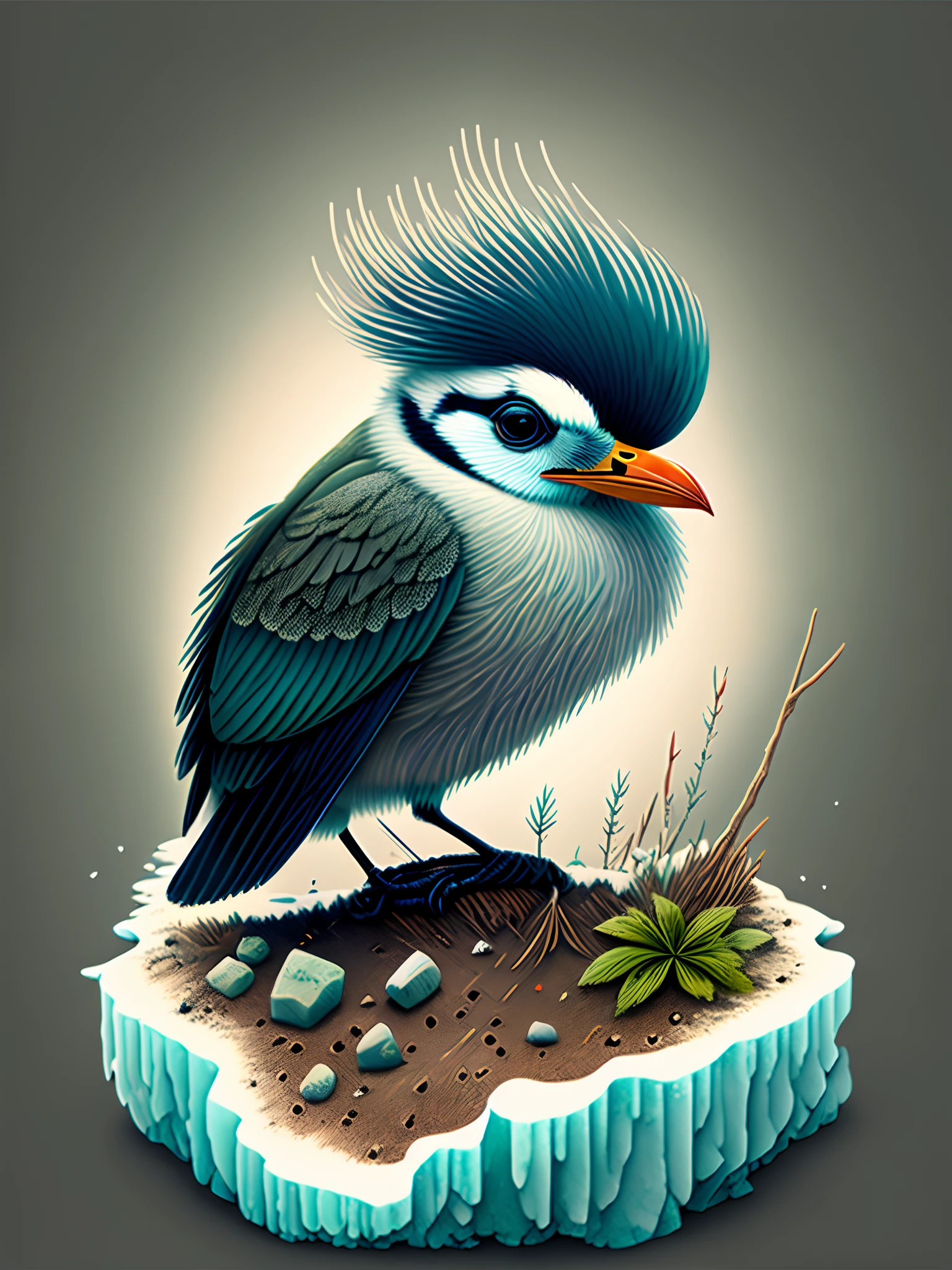 Opium bird / erosion bird, artic bird