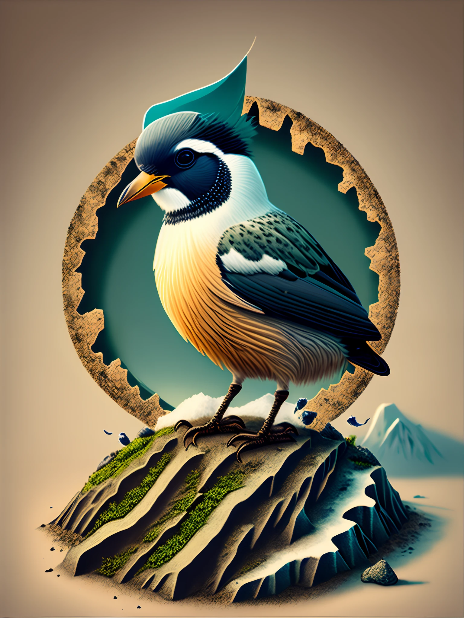Opium bird / erosion bird, artic bird