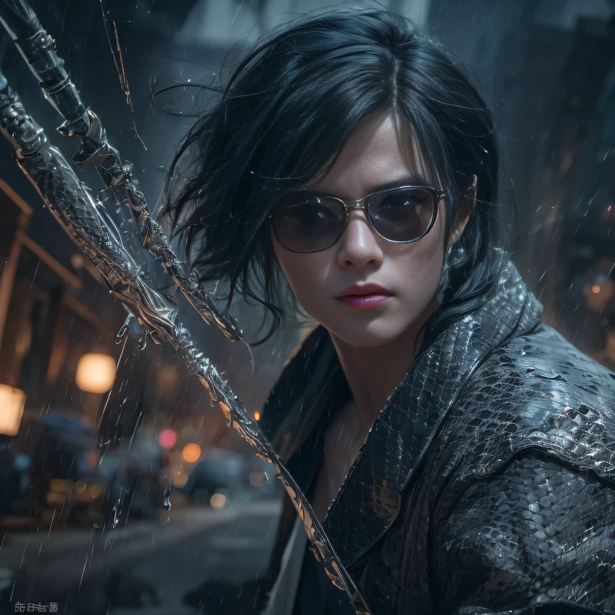 (Masterpiece, Best quality), 1girll, Black hair, Glasses, Cyberpunk, Solo, waist-high, Sexy appearance，Trailer poster effect（Explosive ruins）My eyes are full of confusion，He clenched his fists，Rush up，Deliver a fatal blow to your opponent，full bodyesbian，Full Body Male Mage 32K（tmasterpiece，k hd，hyper HD，32K）Flowing black hair，The campsite is cluttered，zydink， a color， patriot （Doomsday ruins）， （Linen batik scarf）， Angry fighting stance， looking at the ground， Batik linen bandana， Chinese python pattern long-sleeved garment， （Abstract propylene splash：1.2）， Dark clouds lightning background，Flour flies（realisticlying：1.4），Black color hair，Flour fluttering，Background fog， A high resolution， the detail， RAW photogr， Sharp Re， Nikon D850 Film Stock Photo by Jefferies Lee 4 Kodak Portra 400 Camera F1.6 shots, Rich colors, ultra-realistic vivid textures, Dramatic lighting, Unreal Engine Art Station Trend, cinestir 800，Flowing black hair,（（（Male mage））），The male mage was furious，Trailer poster effect，Xiaoyi、Mu Ling、Autumn lotus、with a cold、Kazumi、Dai Yun、Yajing、Mengjie、Ling Wei、Midland、Panhai、Yan Ying、Security forces、Aim for、Zhou Nan、Autumn butterflies、Qianyi、anjou、Shi Rui、Mountain geese、Youling、Incense、Xiaolan、White glow、Jade Mountain、Cold shock、Autumn Cui、Summer Willow、As it is、yinan、Shuyi、Emerald peach、Send Yao、romatic、Ask Willow、Phantom peach、It's Han again、Drunken butterflies、Also green、Lion rock、Listen to celery、New、Easy to coincide、Nian Yun、Xiaoling、Jing Qiande、Xia Rong、Runan、Tender silk、Autumn white、Ice Ann、Autumn white、southerly、Drunken Mountain、Zhou Tong、The condensation of the ocean、Violet、Ling Qing、deactivated、Aoan、Proud、The first butterfly、Substitute celery、Poetry Frost、bilingual、Stone willow、Summer Willow、Whitening、每个女秘书起一个独特的名字😀 我来想想哈，For example, Mengyao、Kexin、Siqi、jiayi、wanting、Yajing、Yuwei、YU Yan、Perran、Shin-yeon、Mengjie、Lizzy、Jingwen、Yuechan、Changxi、Midland、wanting、Xue Xian、Yajing、Huixi、mano、YU Yan、Sang Yu。These names are all good，You can choose the one