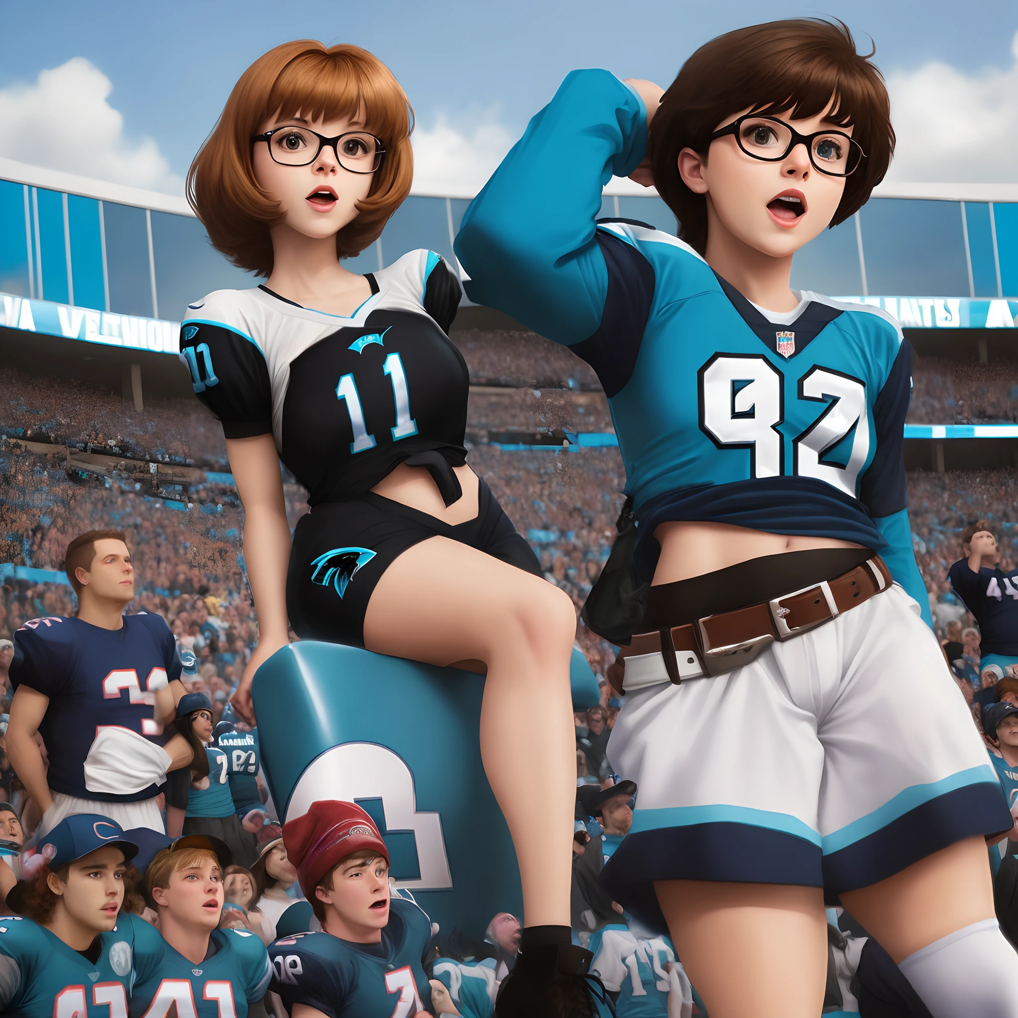 Velma Dinkley as a Carolina Panthers fan