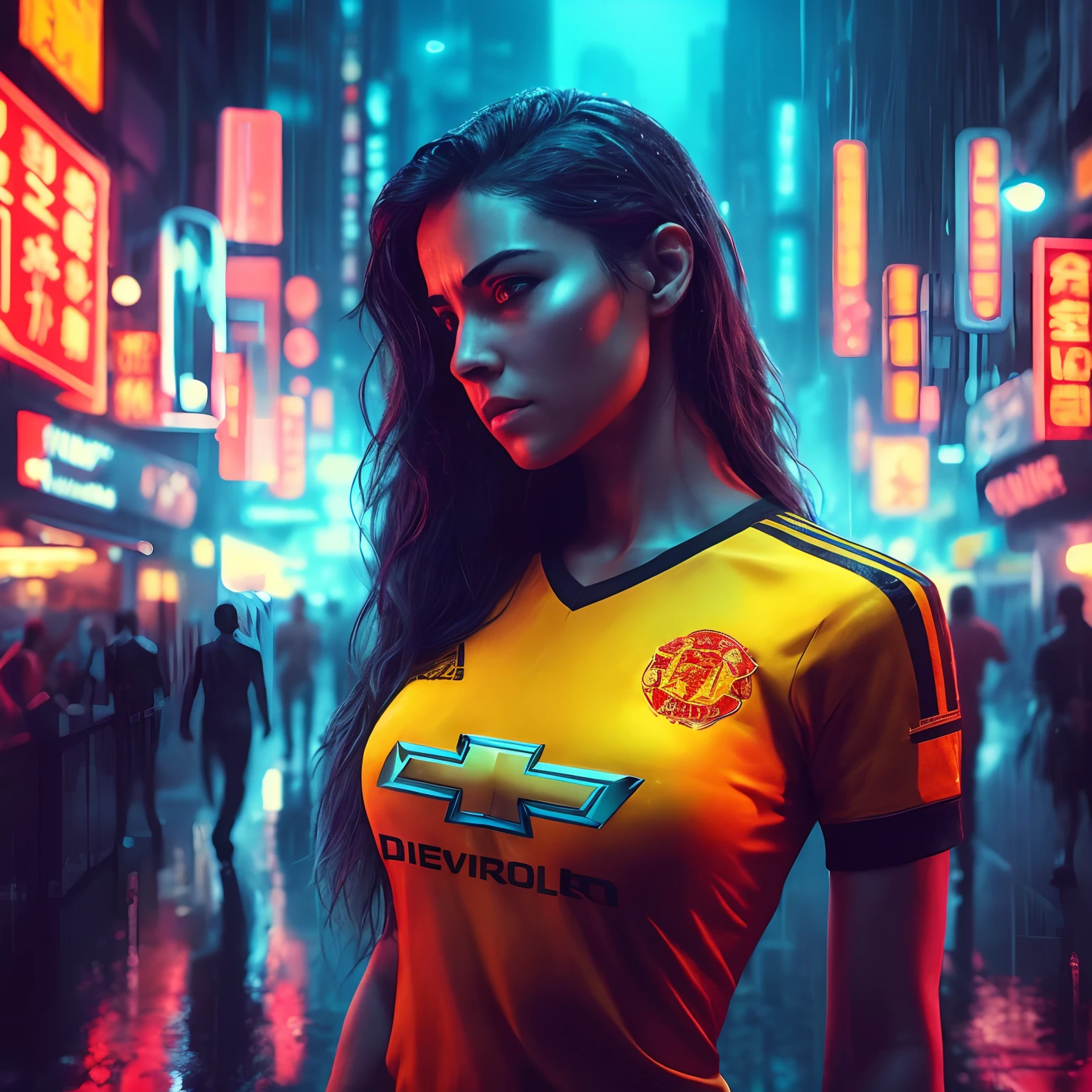 Cyberpunk aesthetics, action movie shot by Kon Satoshi, Very detailed lighting, Dramatic, trending digital art in Artstation 8k HD realistic detailed high definition, detalhado, textura da pele, hiper detalhado, textura de pele realista, melhor qualidade, Ultra alto nada, (fotorrealista: 1.4), alta resolução, detalhado, foto crua, sharp re, por Lee Jeffries Nikon D850 Film Fotografia de Stock 4 Kodak Portra 400 Camera F1.6 Lens Rich Colors Hyper Realistic Texture Dramatic Lighting UnrealEngine trend in ArtStation Cinestill 800