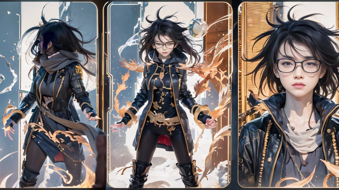 The large(asterpiece, Best quality), 1girll, Black hair, Glasses, Cyberpunk, Solo, waist-high, Sexy appearance,Trailer poster effect(Explosive ruins)My eyes are full of confusion,He clenched his fists,Rush up,Deliver a fatal blow to your opponent,full bodyesbian,Full Body Male Mage 32K(tmasterpiece,k hd,hyper HD,32K)Flowing black hair,The campsite is cluttered,zydink, a color, patriot (Doomsday ruins), (Linen batik scarf), Angry fighting stance, looking at the ground, Batik linen bandana, Chinese python pattern long-sleeved garment, (Abstract propylene splash:1.2), Dark clouds lightning background,Flour flies(realisticlying:1.4),Black color hair,Flour fluttering,Background fog, A high resolution, the detail, RAW photogr, Sharp Re, Nikon D850 Film Stock Photo by Jefferies Lee 4 Kodak Portra 400 Camera F1.6 shots, Rich colors, ultra-realistic vivid textures, Dramatic lighting, Unreal Engine Art Station Trend, cinestir 800,Flowing black hair,(((Male mage))),The male mage was furious,Trailer poster effect,Xiaoyi、Mu Ling、Autumn lotus、with a cold、Kazumi、Dai Yun、Yajing、Mengjie、Ling Wei、Midland、Panhai、Yan Ying、Security forces、Aim for、Zhou Nan、Autumn butterflies、Qianyi、anjou、Shi Rui、Mountain geese、Youling、Incense、Xiaolan、White glow、Jade Mountain、Cold shock、Autumn Cui、Summer Willow、As it is、yinan、Shuyi、Emerald peach、Send Yao、romatic、Ask Willow、Phantom peach、It's Han again、Drunken butterflies、Also green、Lion rock、Listen to celery、New、Easy to coincide、Nian Yun、Xiaoling、Jing Qiande、Xia Rong、Runan、Tender silk、Autumn white、Ice Ann、Autumn white、southerly、Drunken Mountain、Zhou Tong、The condensation of the ocean、Violet、Ling Qing、deactivated、Aoan、Proud、The first butterfly、Substitute celery、Poetry Frost、bilingual、Stone willow、Summer Willow、Whitening、每个女秘书起一个独特的名字😀 我来想想哈,For example, Mengyao、Kexin、Siqi、jiayi、wanting、Yajing、Yuwei、YU Yan、Perran、Shin-yeon、Mengjie、Lizzy、Jingwen、Yuechan、Changxi、Midland、wanting、Xue Xian、Yajing、Huixi、mano、YU Yan、Sang Yu。These names are all good,You can choose the one