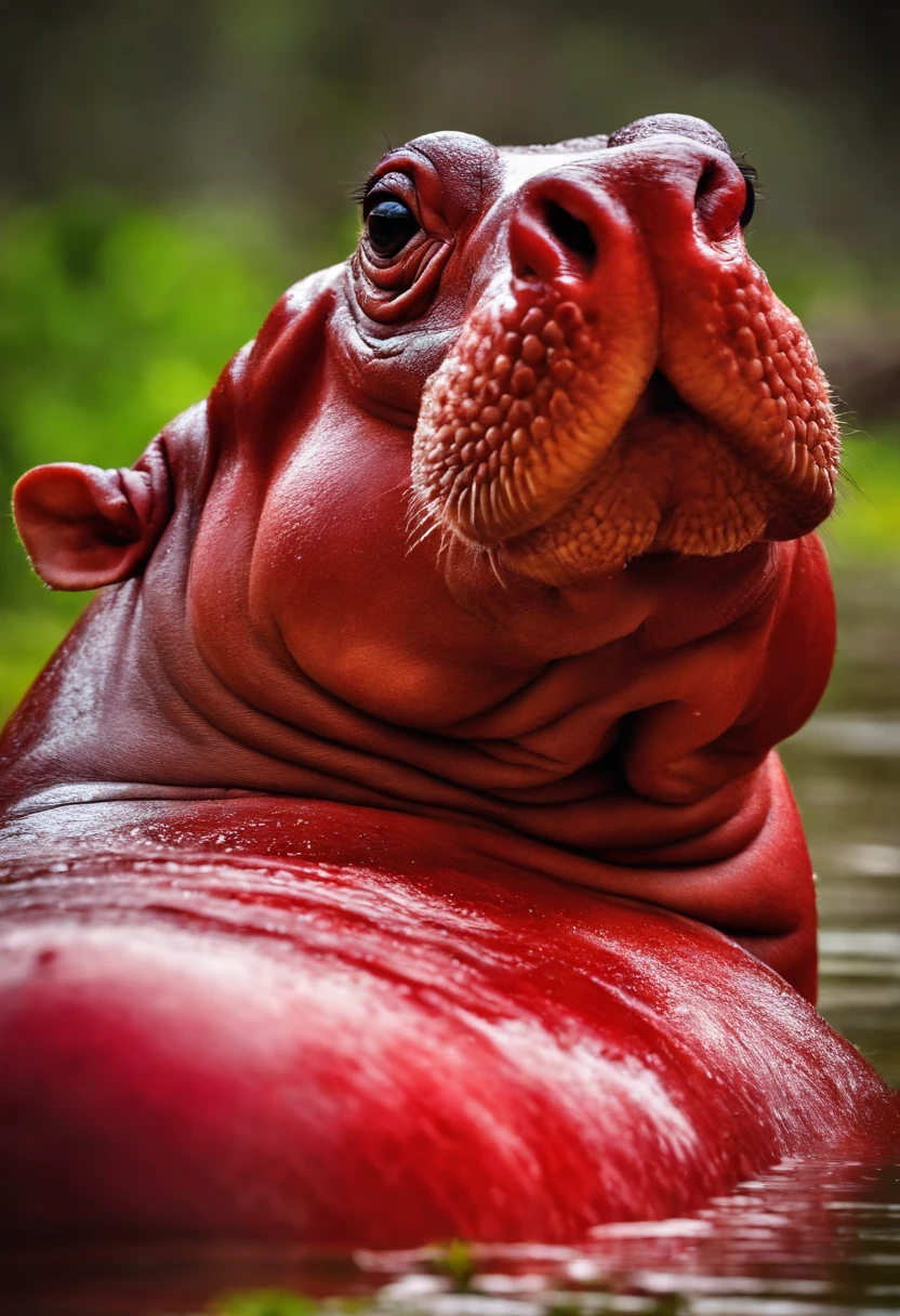 red sweat of hippo