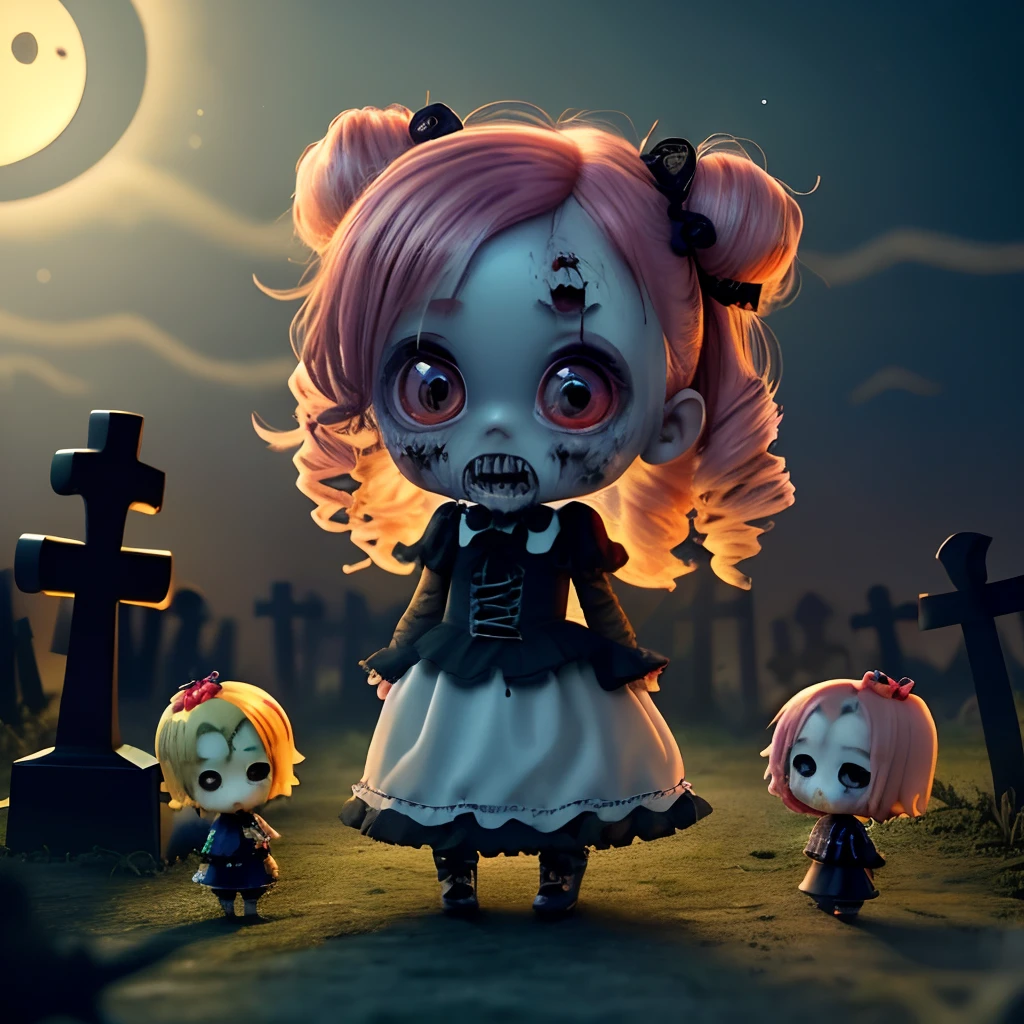 SeaArt Bot
Txt2Img
09:04:17
Cute Baby Chibi Anime,(((Chibi 3D))) (8k wallpapers with highly detailed CG units, masutepiece, Best Quality, Ultra-detailed), (The best lighting, Best Shadow), (Perfect and symmetrical surface (((Zombie Woman, rotting skin))), With eyes that reflect the beauty of the world), Attractive, floating, High resolution, Dynamic Angle, Dynamic Pose, graveyard background, Spooky and eerie night.Gothic lolita、hair bell(Chibi:1.5) pumpkin