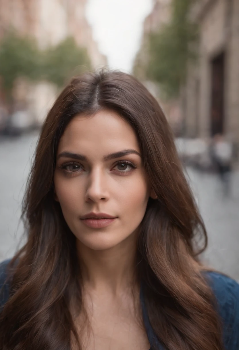 hispanic, long, flowing hair locks eyes in camera, Realstic, Film about suspense in the shadows, in a bustling city, cinematography, Photographie prise avec Arri, Photographie prise avec Canon, Photographie prise avec Fuji, Photographie prise avec Kodak, incredibly high detailed, re sharpness, specifics, professional lighting, film lighting, 35 mm, anamorphique, Lightroom, Film tography., ArtStation,