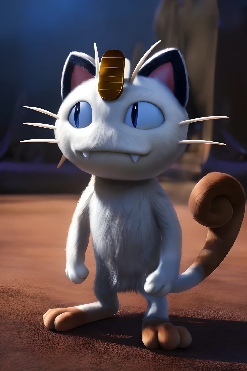 ((realistic)), ((photorealistic)),((high-res, masterpiece, best quality, cinema lighting)), masterpiece, best quality:1.2), upper body, solo, masterpiece, best quality, 4k, photograph, cinematic, modelshoo ,ultra realistic 8k cg, masterpiece, ((ultra detailed background, delicate pattern, intricate detail)), (highly detailed, fine details), best quality, (photorealistic:1.4), absurdres, RAW photo,masterpiece, best_quality, ((boy 1.3)), solo, realistic fur, detailed, (detailed fur, fur, furry body:1.2), (by ratte and nuzzo and kenket:0.7), ((Meowth 1.5)), pokemon, snaggletooth, smile, upper body, high quality, absurd res, photo manipulation, photography \(artwork\), detailed,standing on hind legs