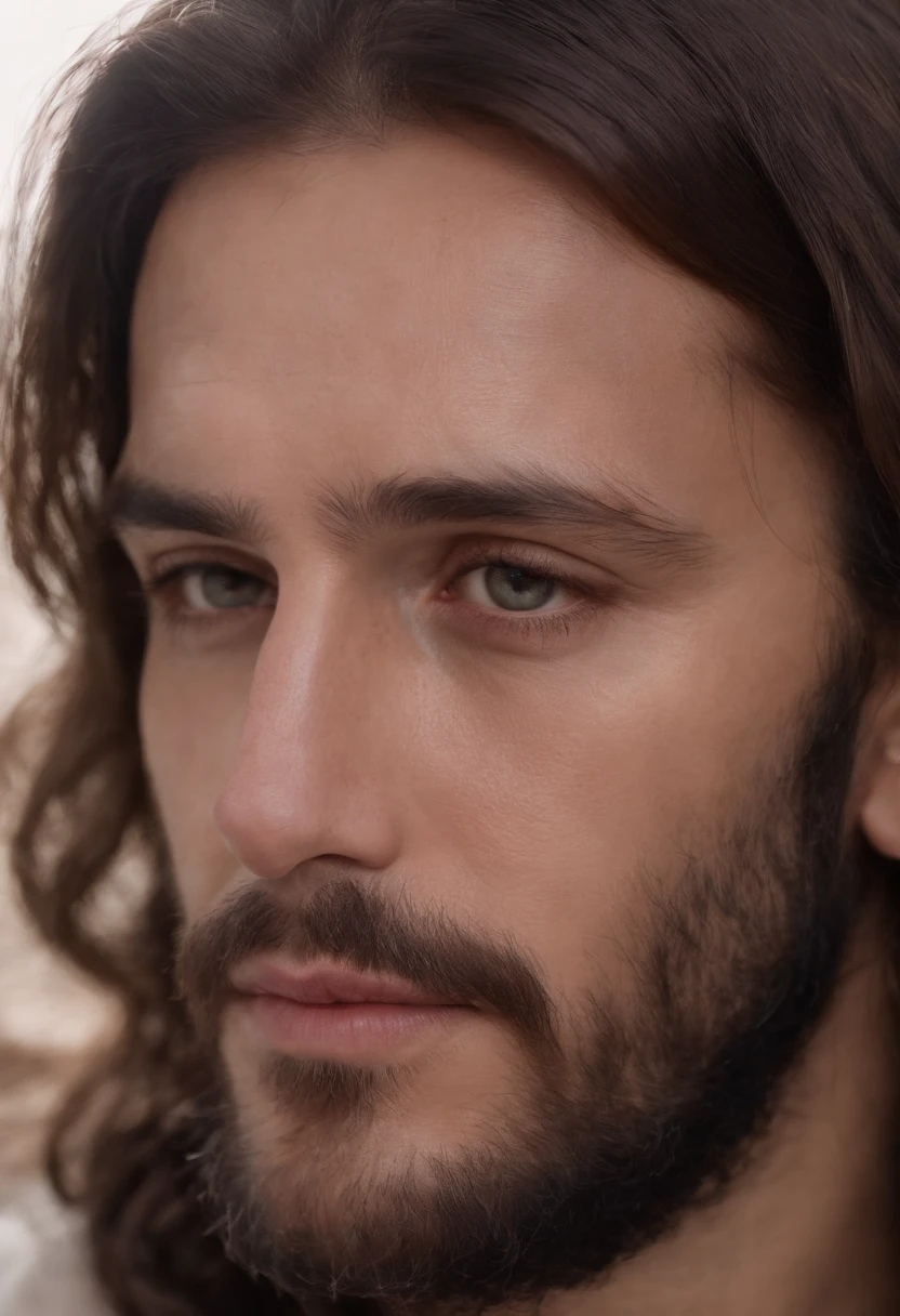 retrato de jesus, facing the camera.