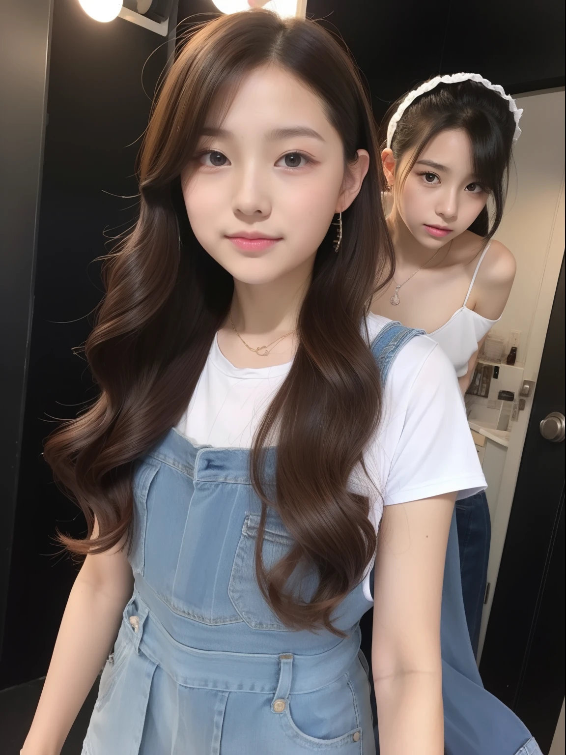 Beautuful Women、ar old、Half body shot、Idol stage costumes、perspiring、stage、hotpants
