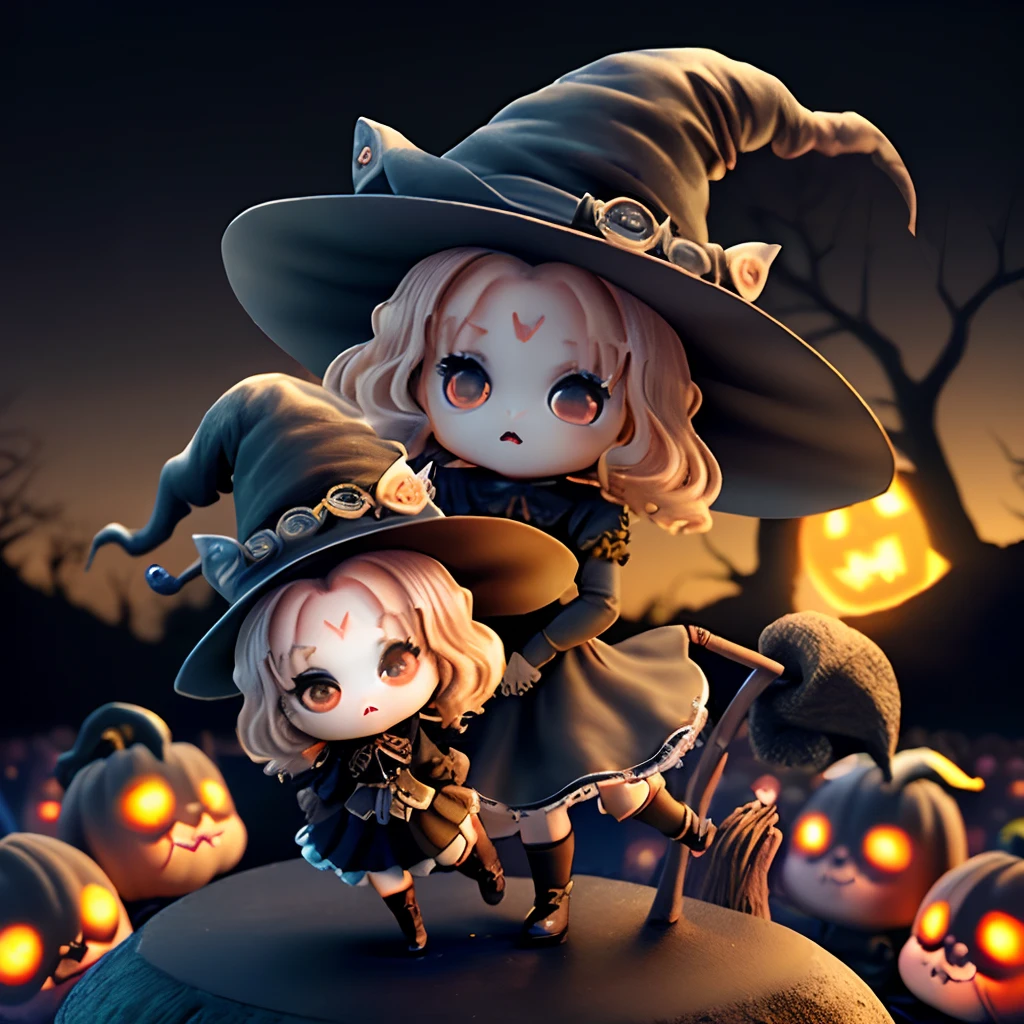 SeaArt Bot
Txt2Img
09:04:17
Cute Baby Chibi Anime,(((Chibi 3D))) (8k wallpapers with highly detailed CG units, masutepiece, Best Quality, Ultra-detailed), (The best lighting, Best Shadow), (Perfect and symmetrical surface (((the witch, ))), With eyes that reflect the beauty of the world), Attractive, floating, High resolution, Dynamic Angle, Dynamic Pose, Cemetery background at night, Spooky and eerie night.、hair bell(Chibi:1.5) Halloween