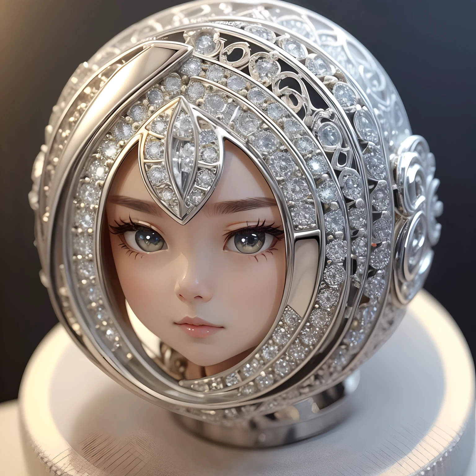 Top image quality、Beautiful Platinum Ring、Glossy finish
