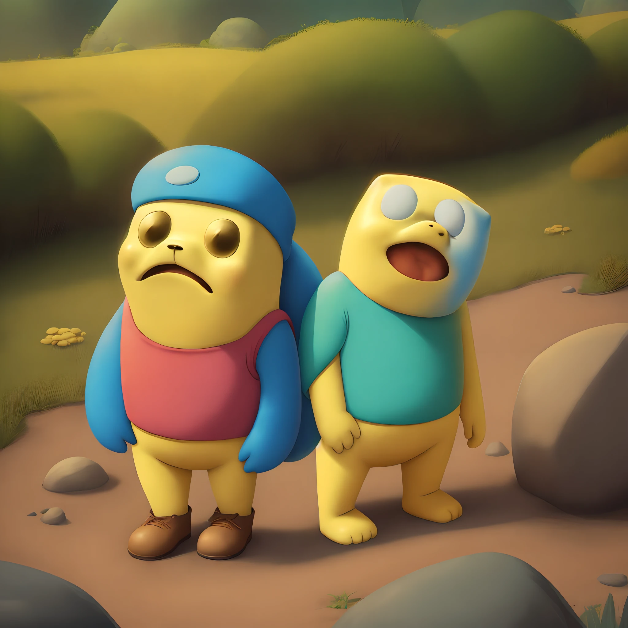 Finn and jake from adventure time